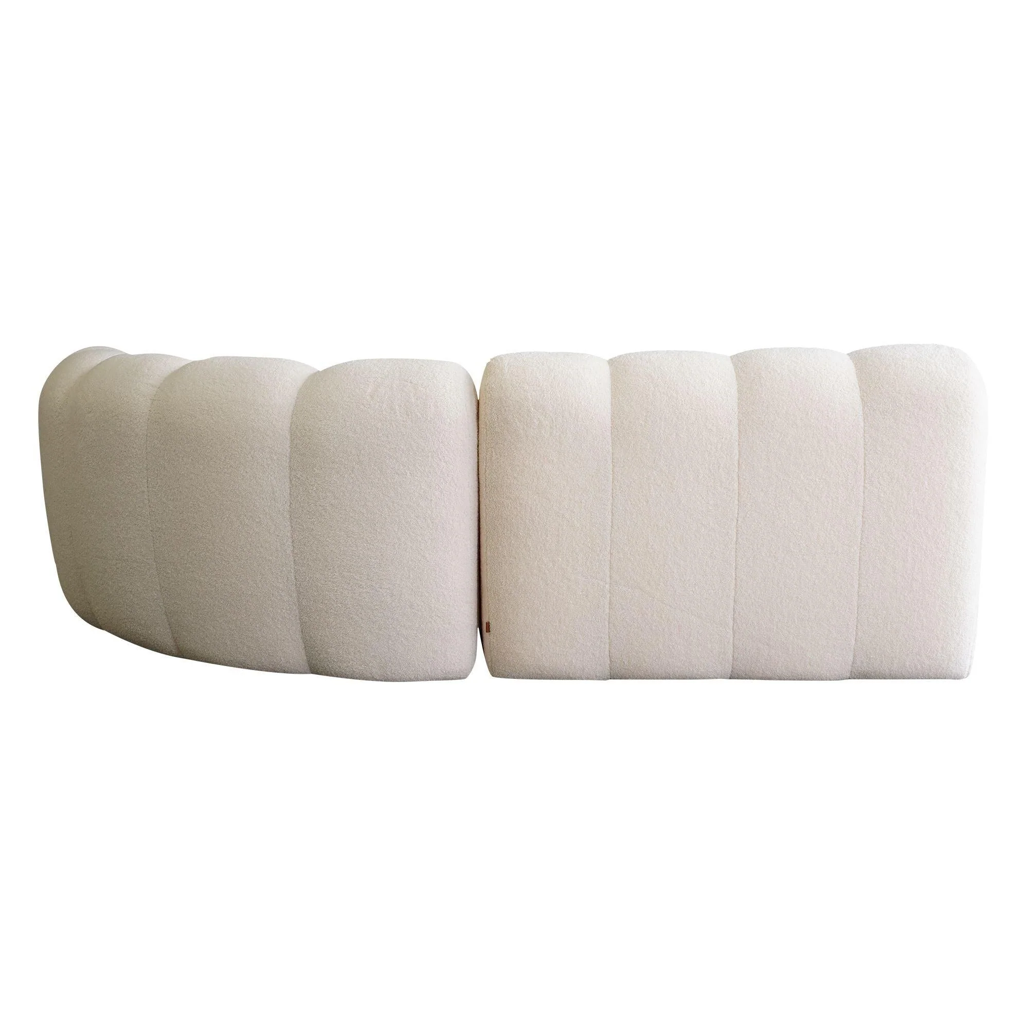 Arden Sofa - Round Corner - Yarra Vanilla - Floor Stock - Image 3