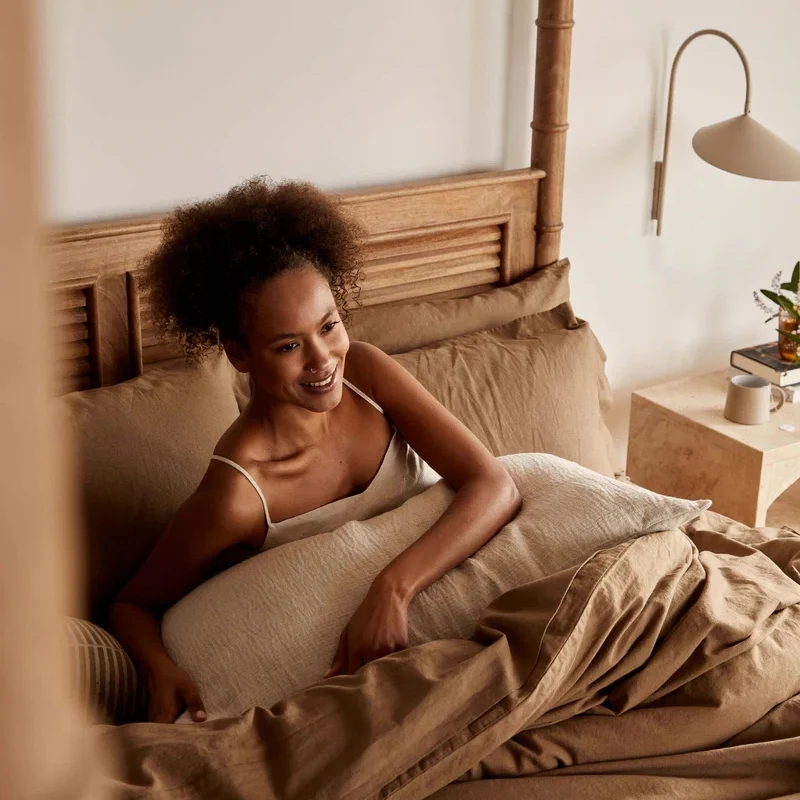 Avenue Linen / Cotton Duvet Cover Set - Image 3