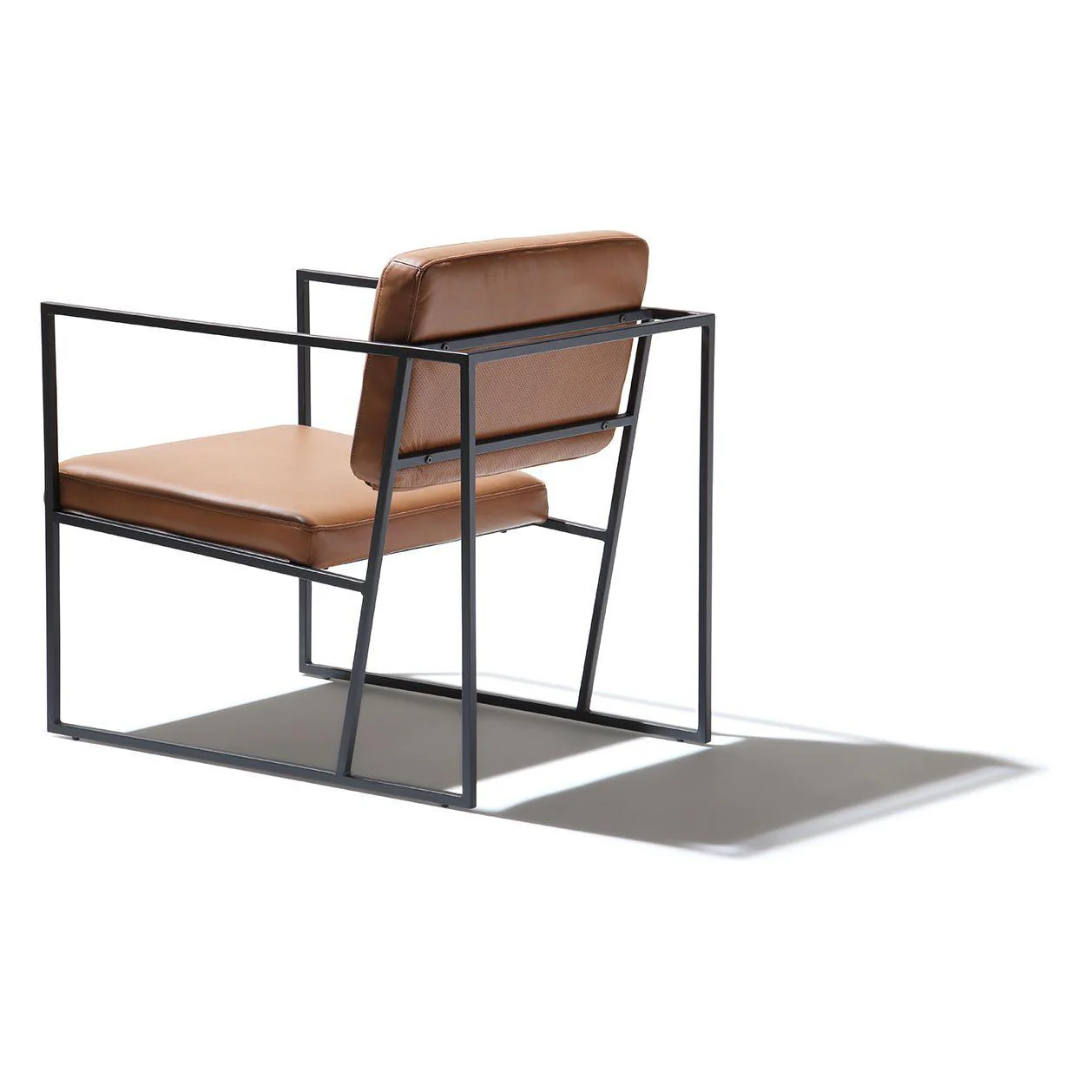 Bauhaus Occasional Chair - Toast Light Brown Leather - Floor Stock - Image 5