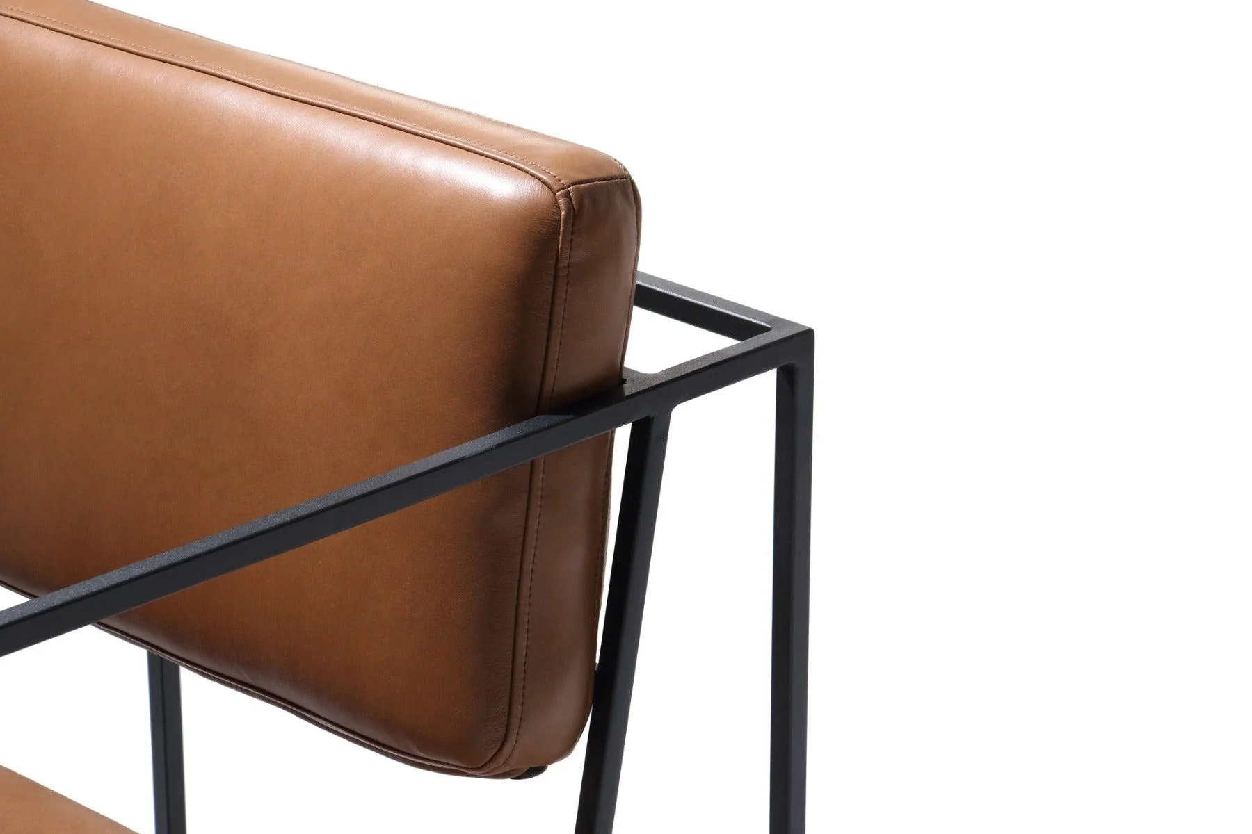 Bauhaus Occasional Chair - Toast Light Brown Leather - Floor Stock - Image 6