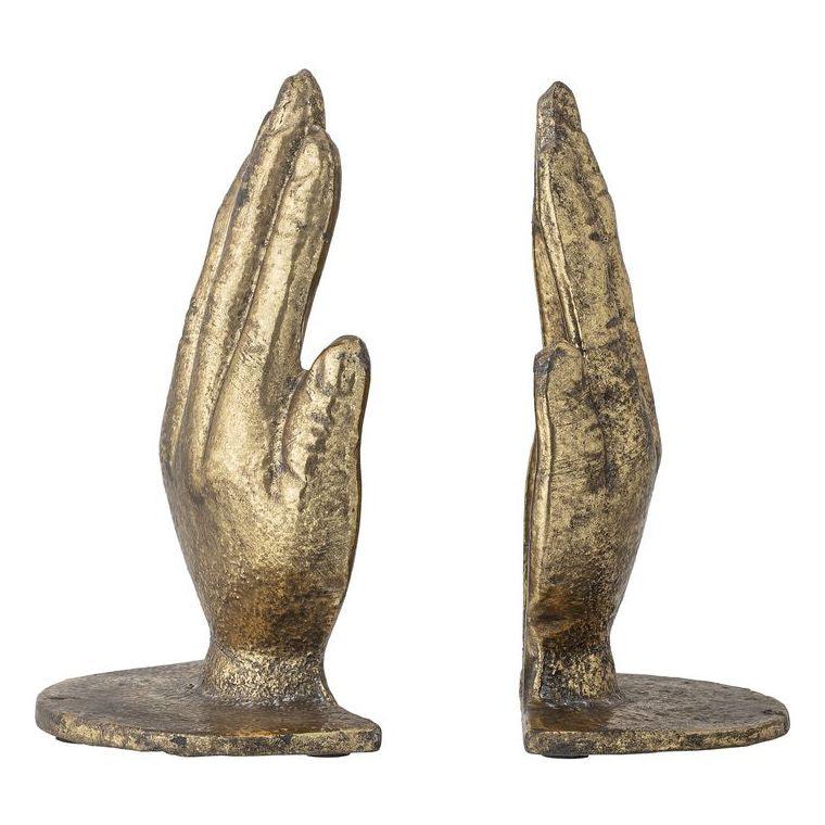 Brass Metal Bookend - Set of 2 - Image 4