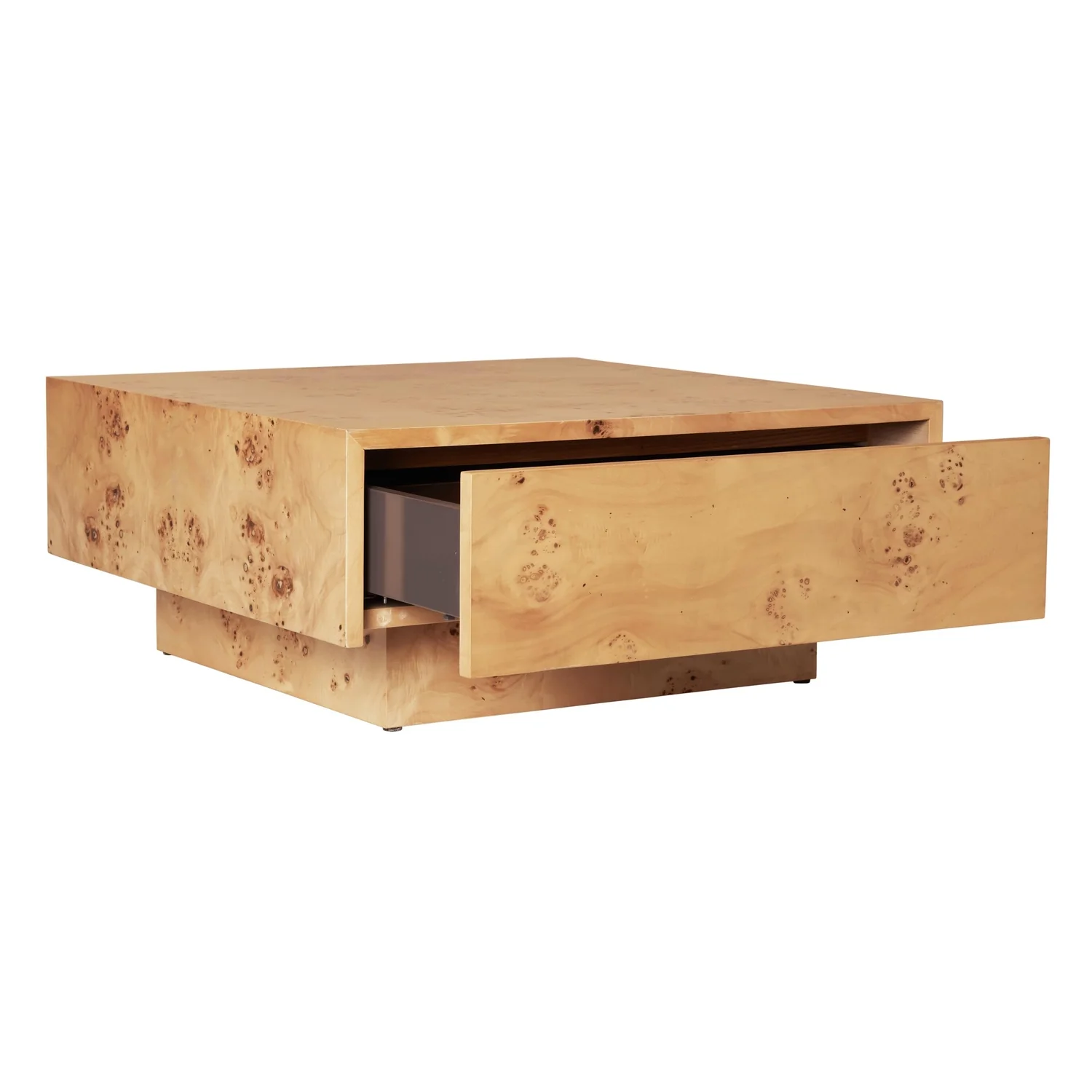 Burl Storage Coffee Table - Image 5