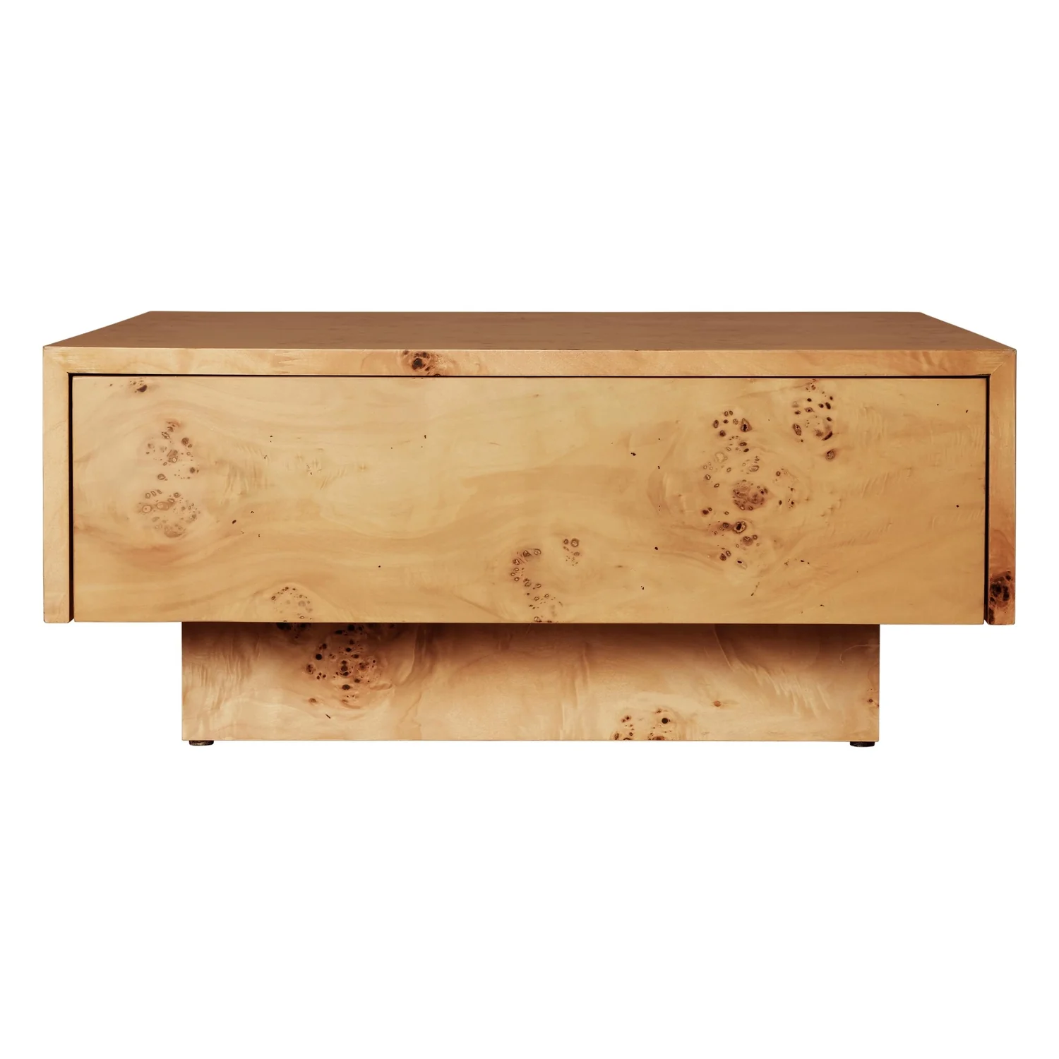 Burl Storage Coffee Table - Image 6