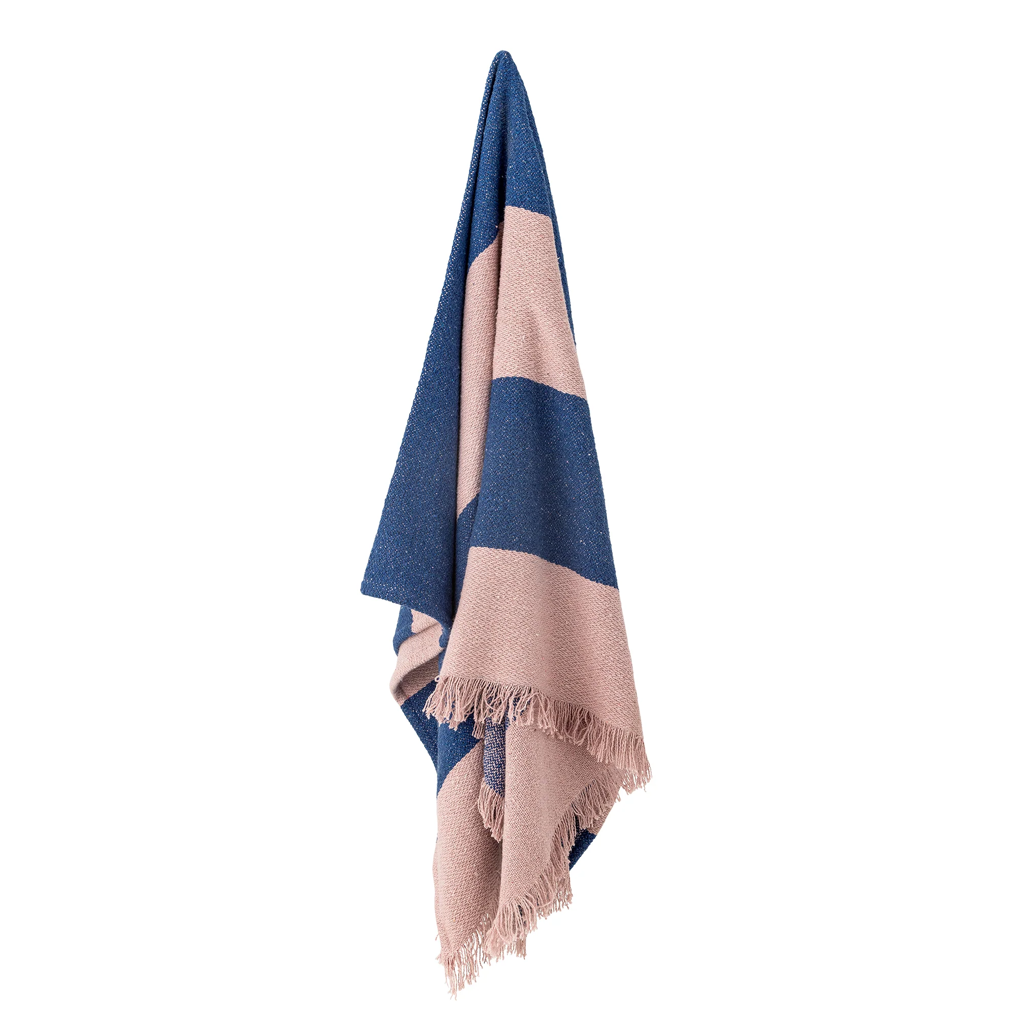 Cadeo Recycled Cotton Throw - Blue - Image 2