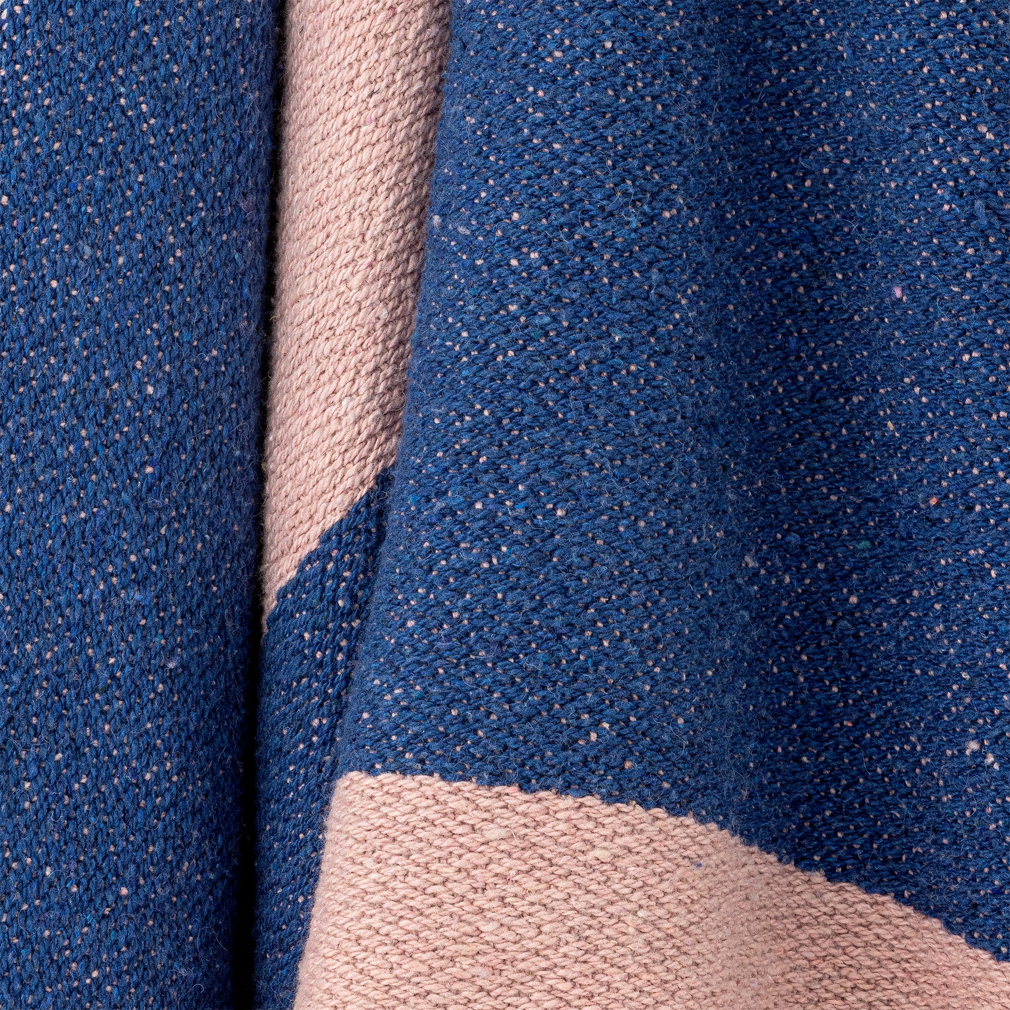 Cadeo Recycled Cotton Throw - Blue - Image 3