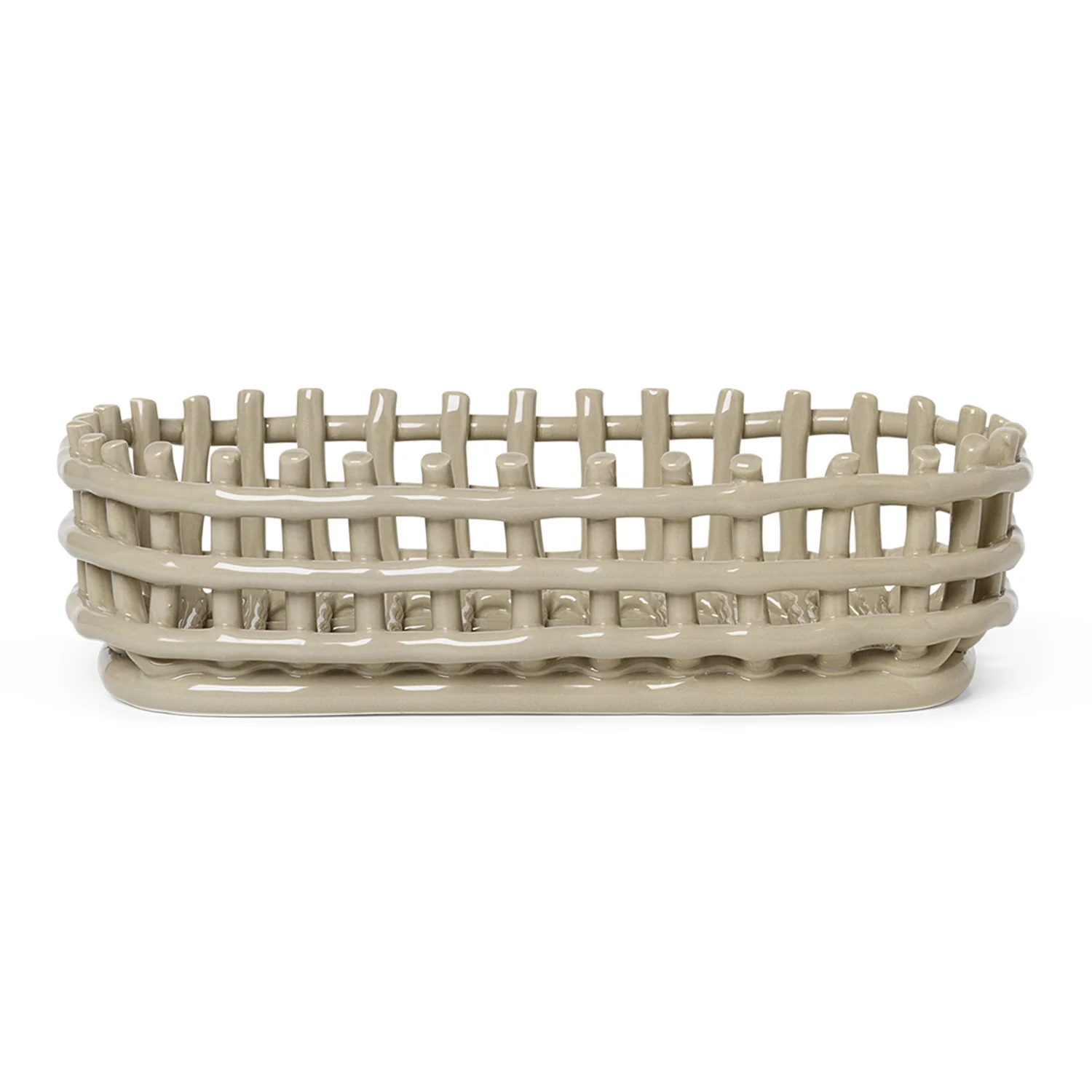 Ceramic Oval Basket