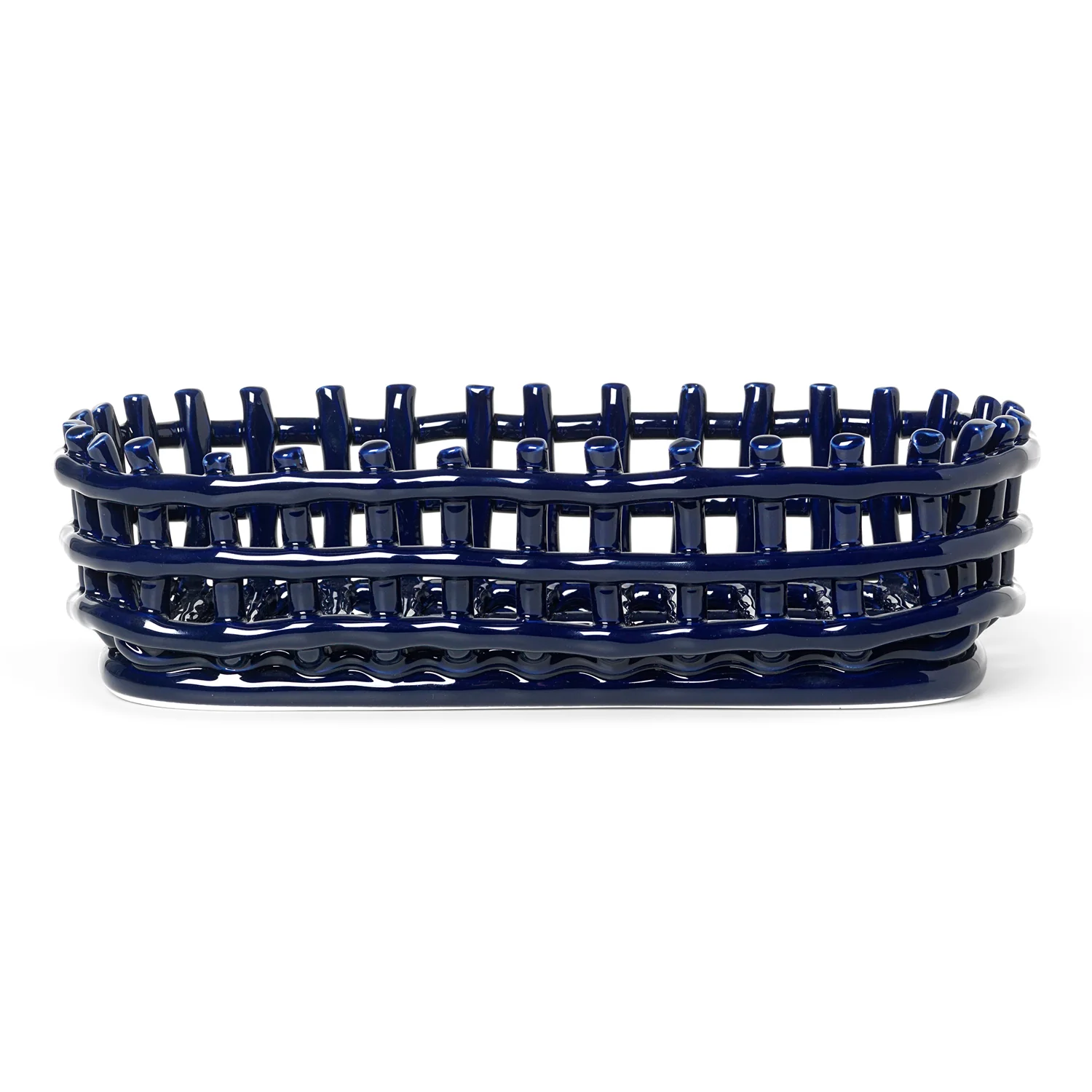 Ceramic Oval Basket - Image 2