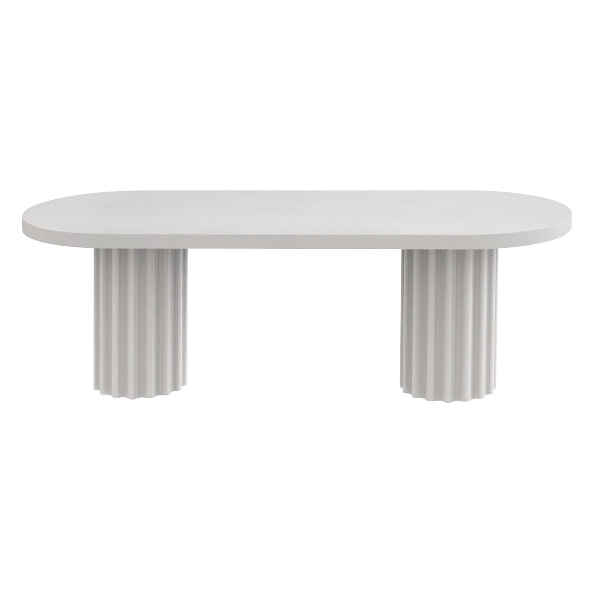 Chantel Dining Table - White Concrete - Floor Stock