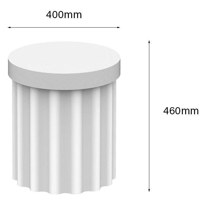 Chantel Stool - White Concrete - Floor Stock - Image 2