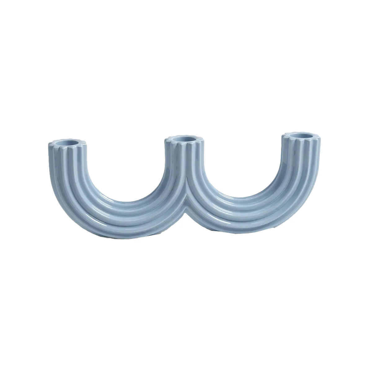 Churros Candle Holder - Light Blue