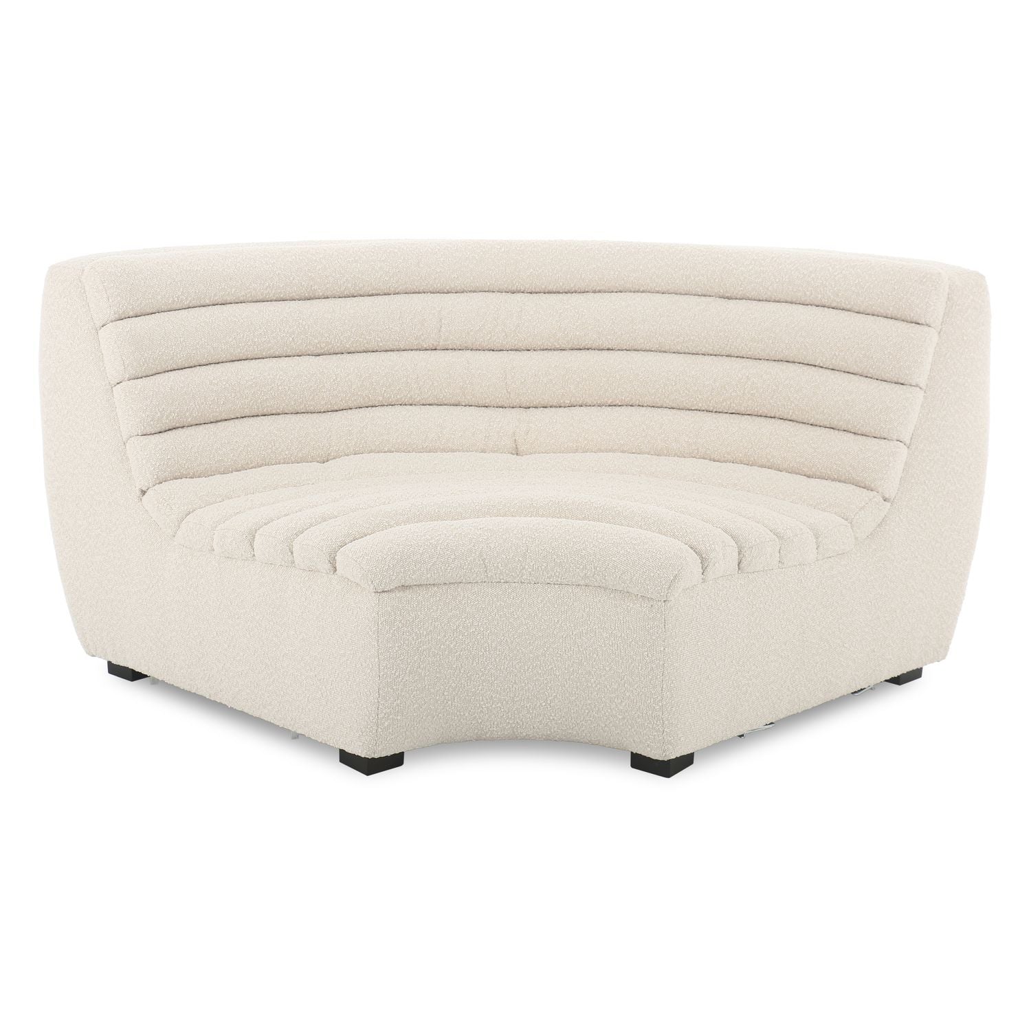 Clement Round Corner - Cream Boucle - Floor Stock