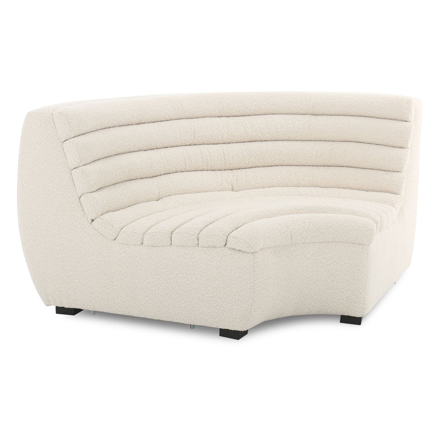 Clement Round Corner - Cream Boucle - Floor Stock - Image 2