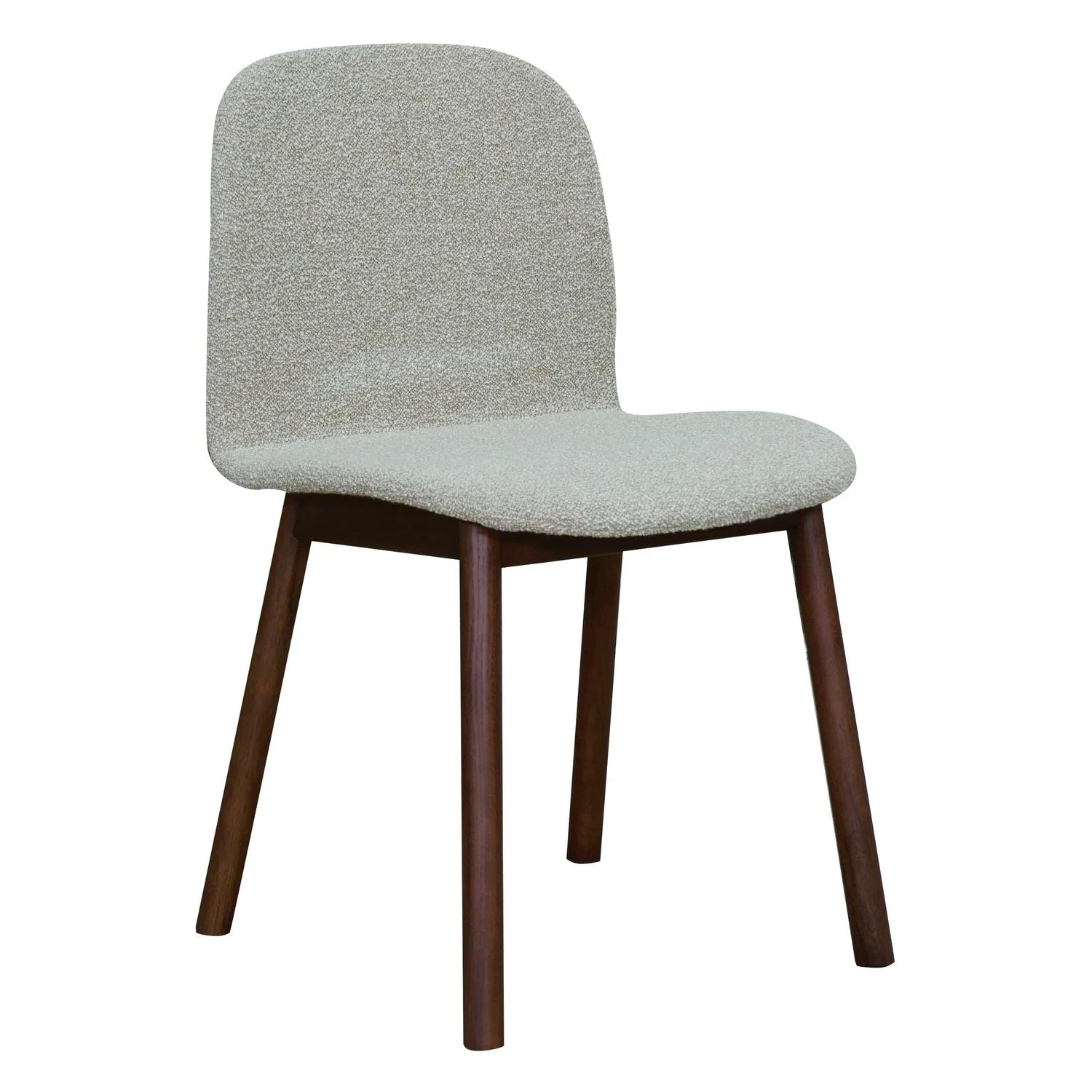 Com V1 Dining Chair - Walnut - Fawn-Fleece 0015 - Floor Stock