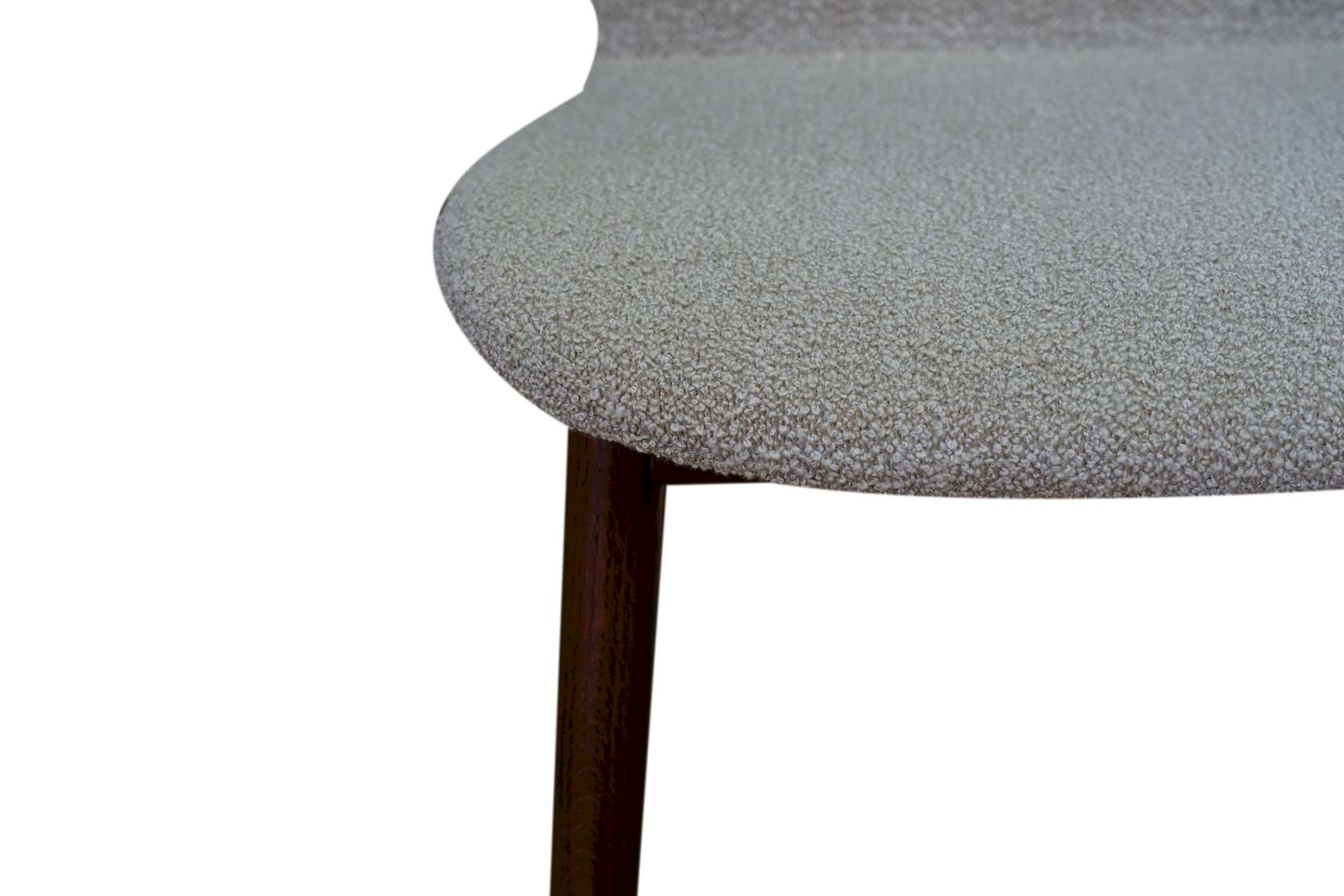 Com V1 Dining Chair - Walnut - Fawn-Fleece 0015 - Floor Stock - Image 4
