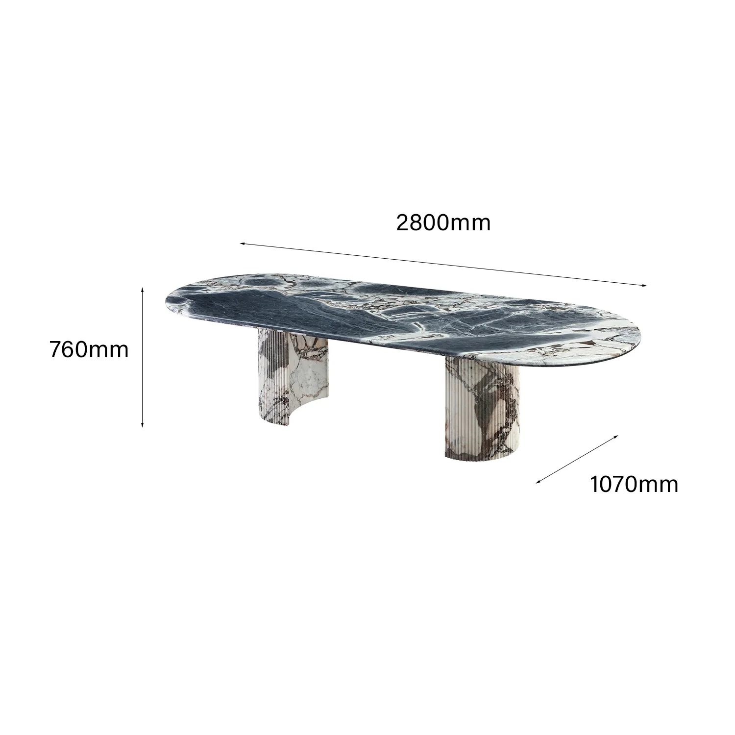 Crescent Dining Table - Image 7