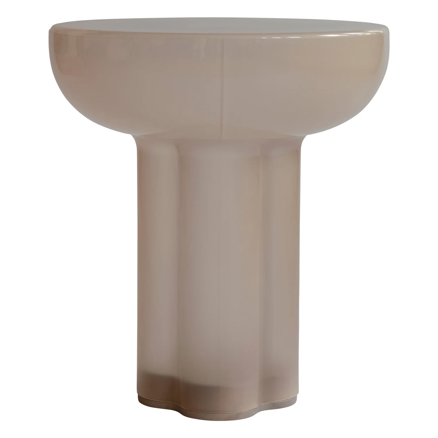 Crown Glass Tall Side Table - Image 2