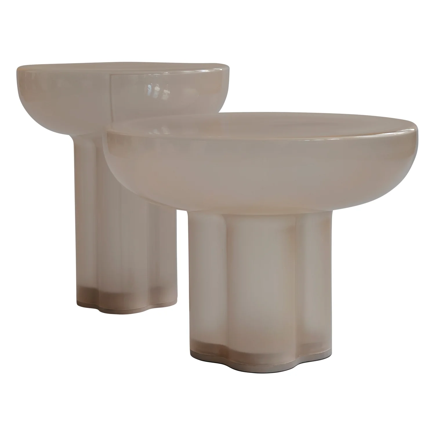 Crown Glass Tall Side Table - Image 4