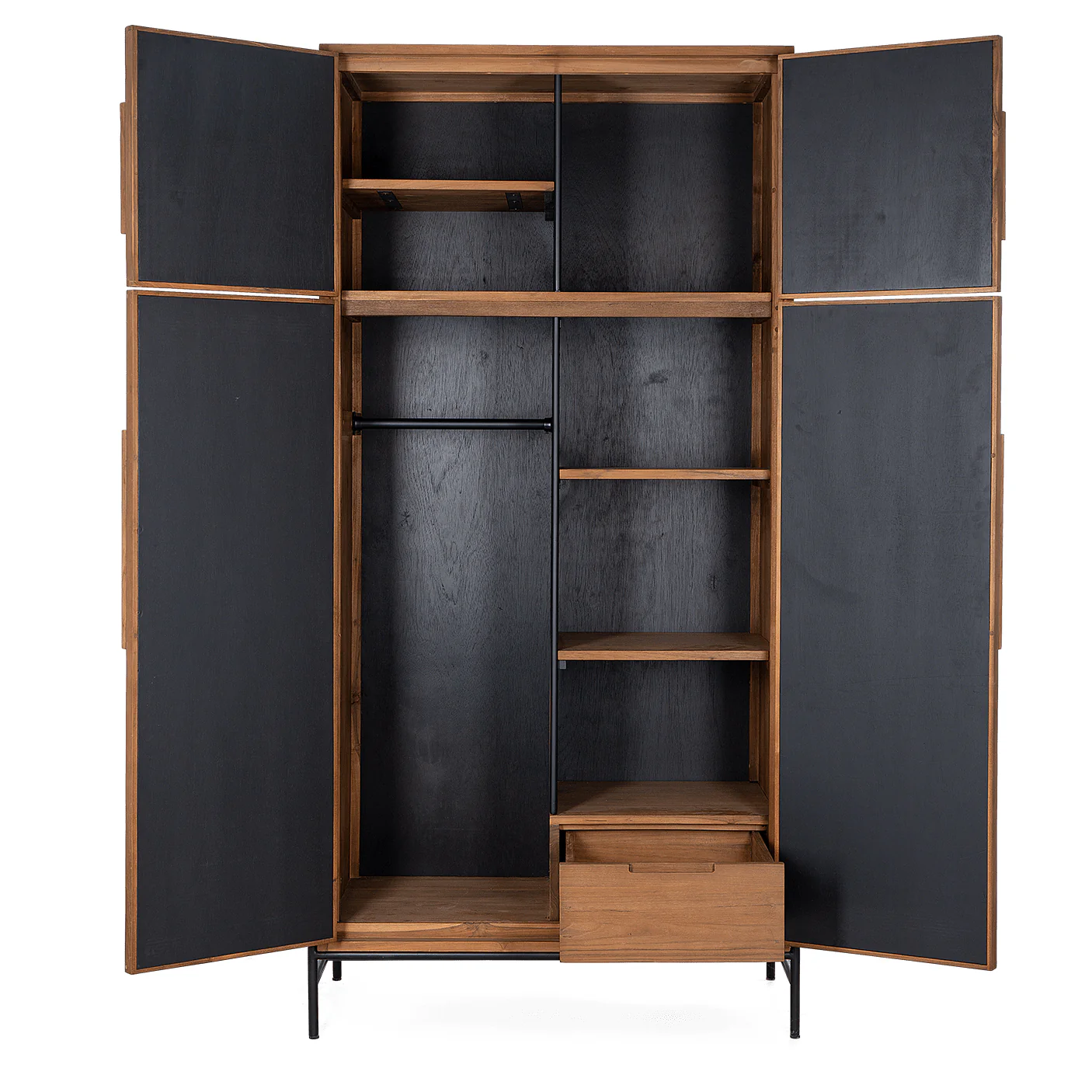 dBodhi Coco Wardrobe - 4 Doors/1 Drawer - Image 2