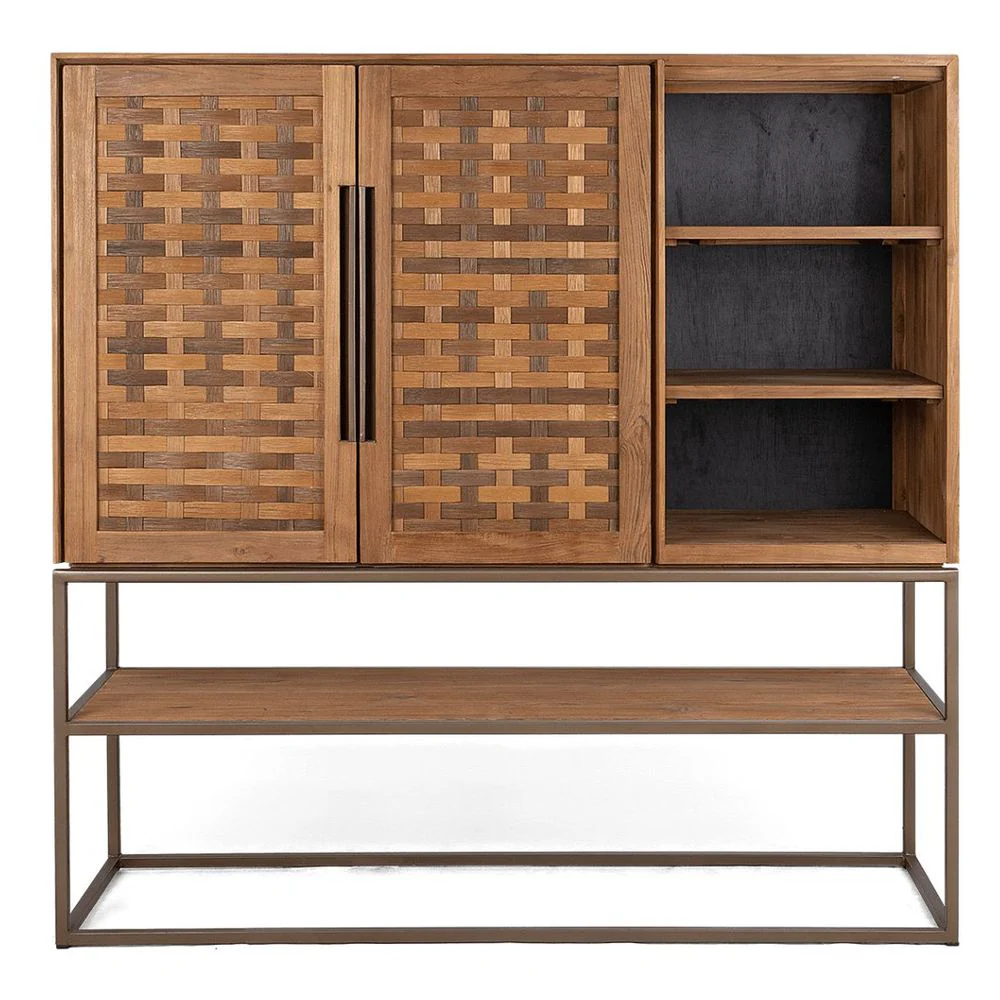 dBodhi Karma Cabinet - 2 Doors/3 Shelves/1 Open Rack