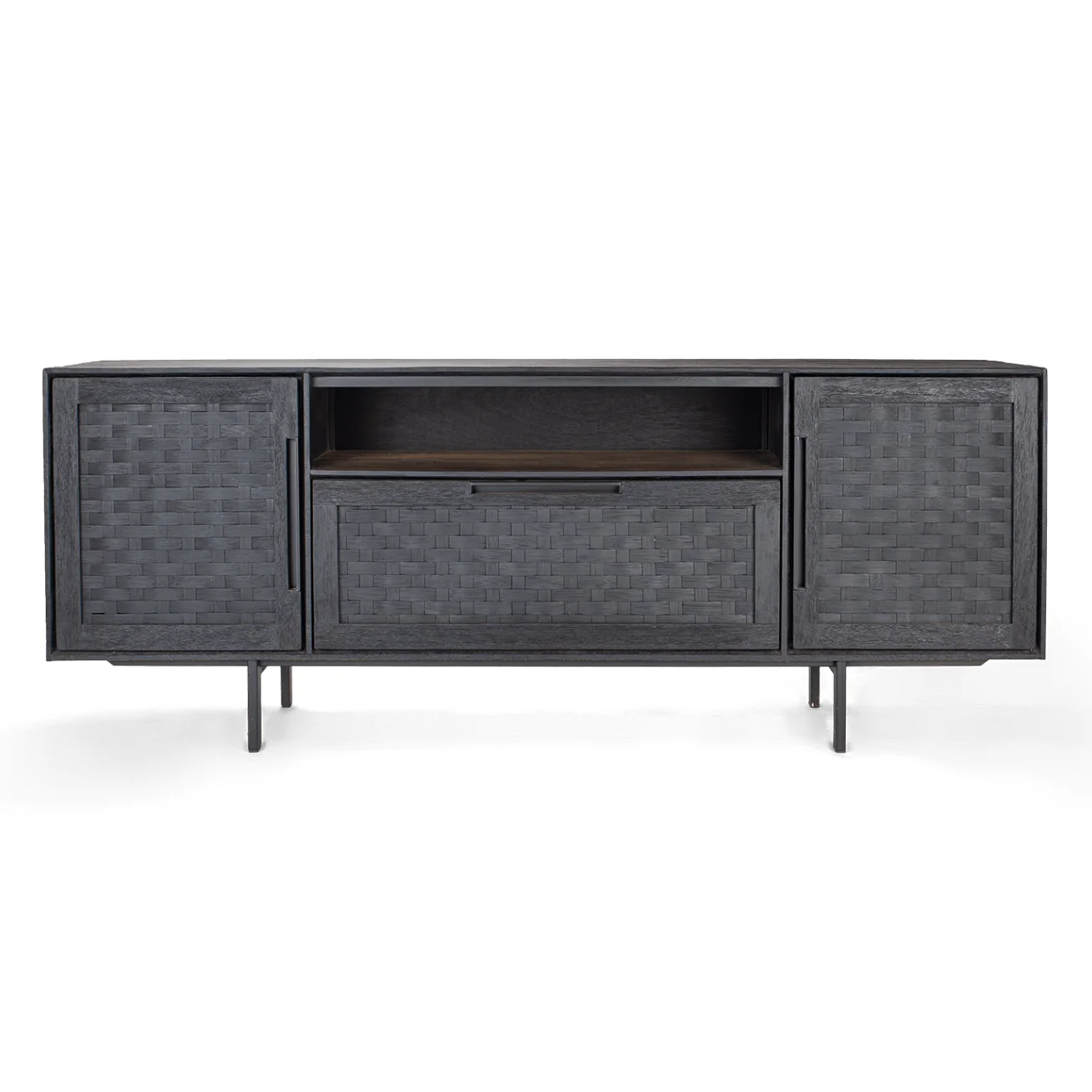dBodhi Karma Charcoal Low Dresser - 2 Doors/1 Drawer/1 Shelf