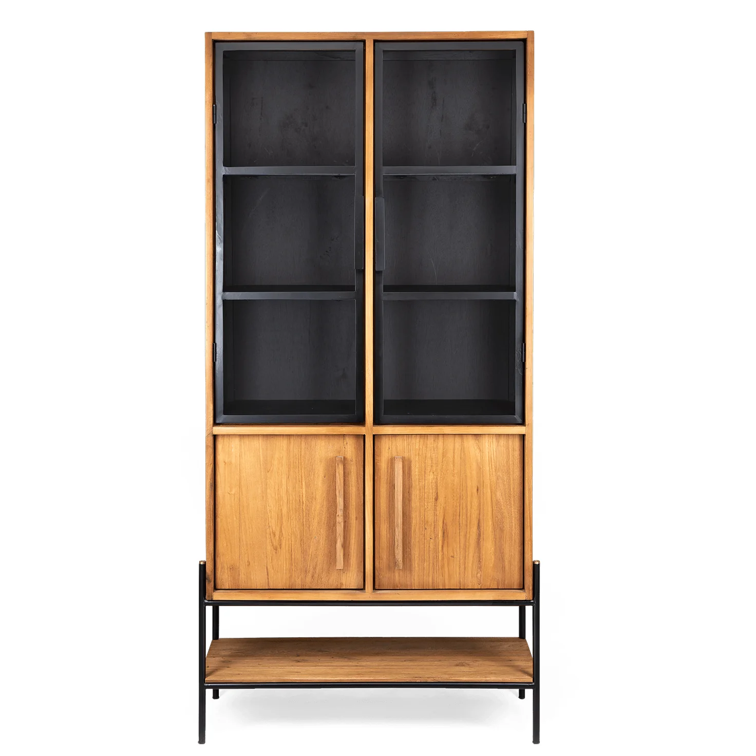 dBodhi Outline Cabinet - 2 Doors/2 Glass Doors/1 Open Rack