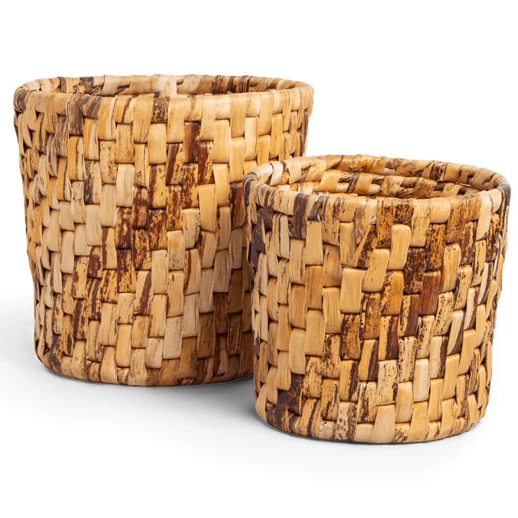 dBodhi Semeru Round Basket Two Tone - Set of 2
