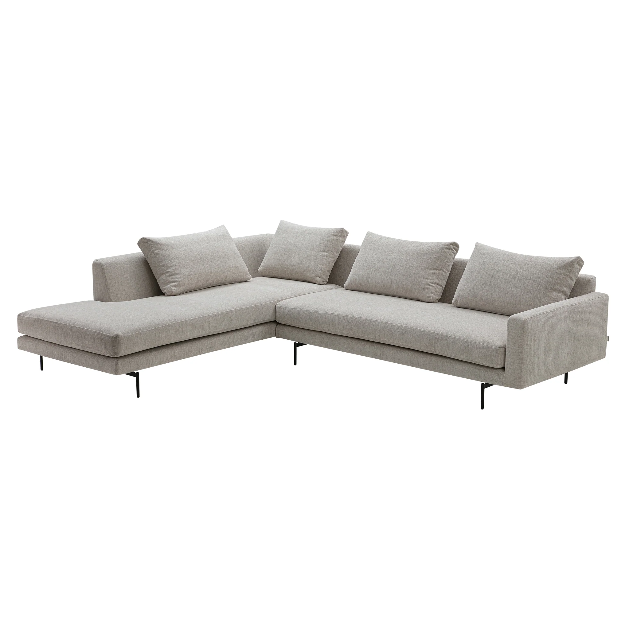 Edge V2 L Shape Sofa with Black Legs - Image 14