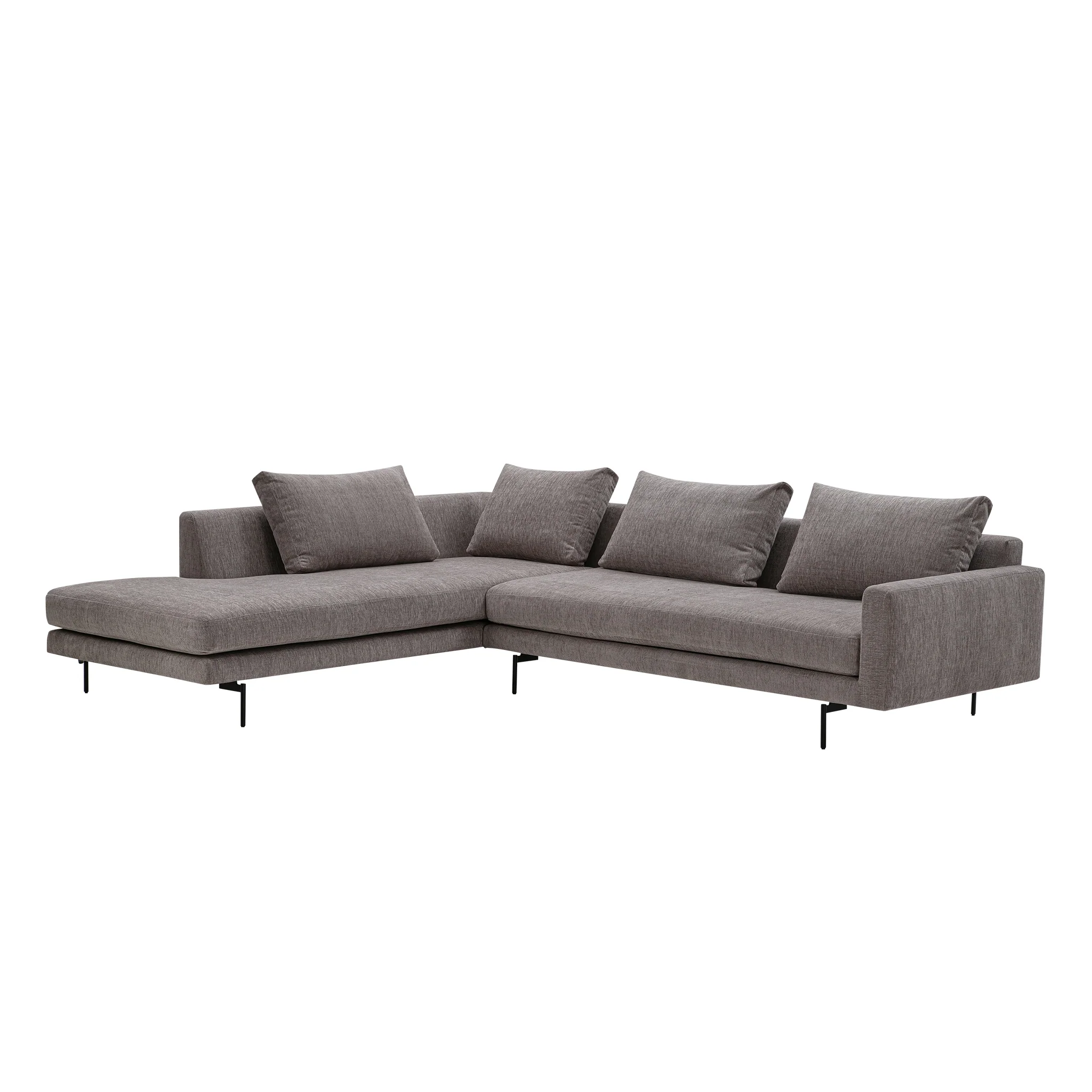 Edge V2 L Shape Sofa with Black Legs - Image 17