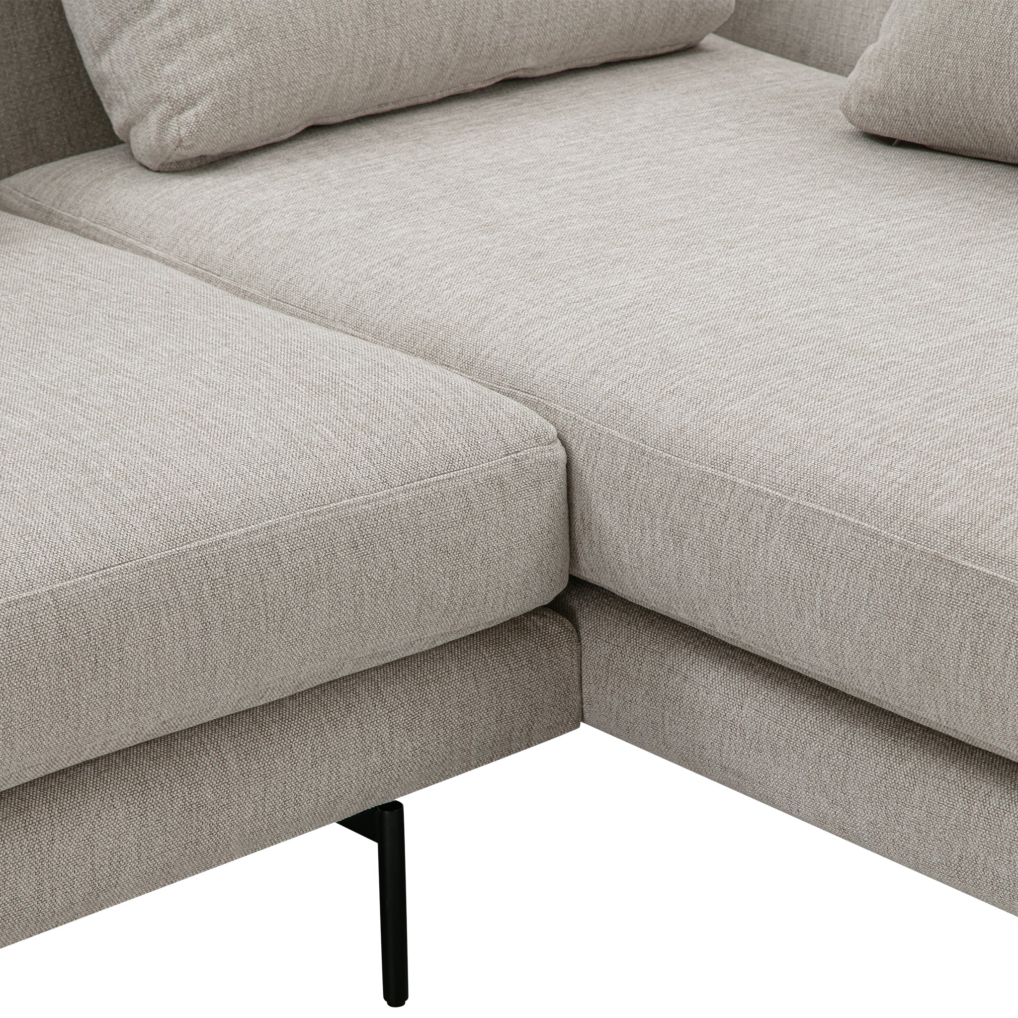 Edge V2 L Shape Sofa with Black Legs - Image 22