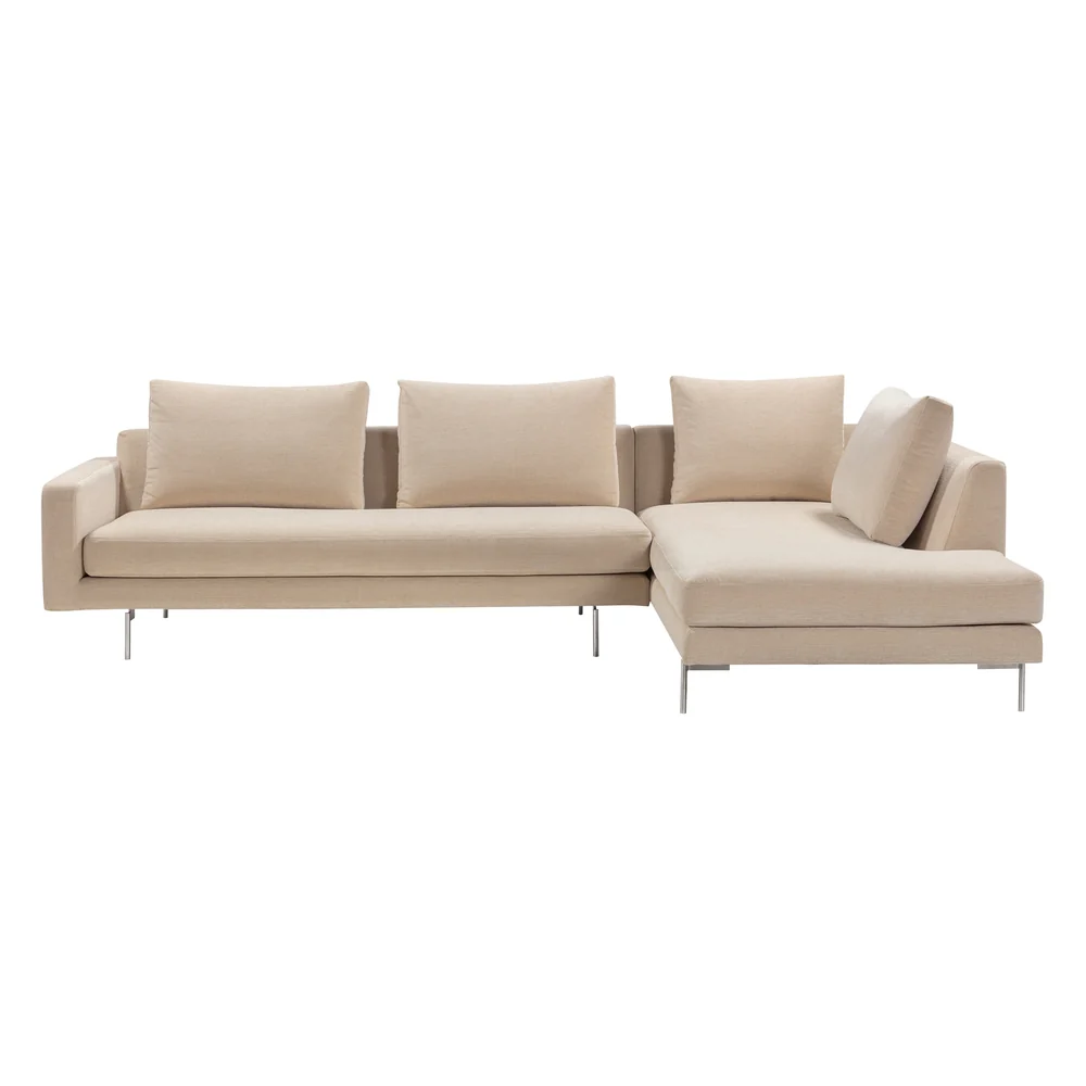 Edge V2 L Shape Sofa with Chrome Legs - Image 13