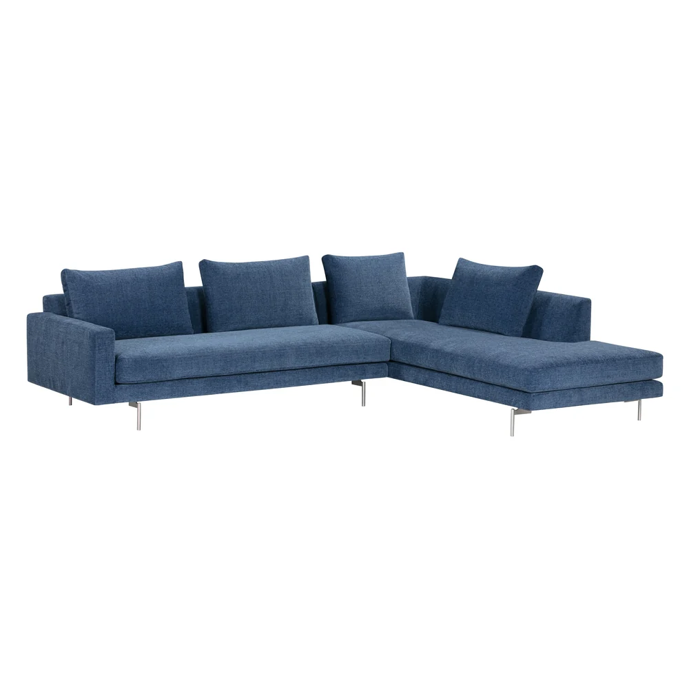 Edge V2 L Shape Sofa with Chrome Legs - Image 2