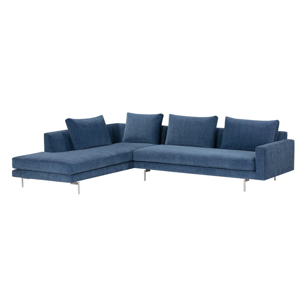 Edge V2 L Shape Sofa with Chrome Legs - Image 6