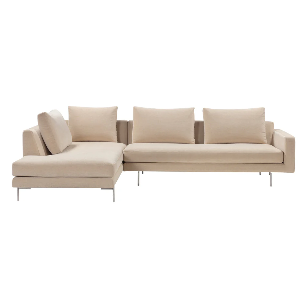 Edge V2 L Shape Sofa with Chrome Legs - Image 9