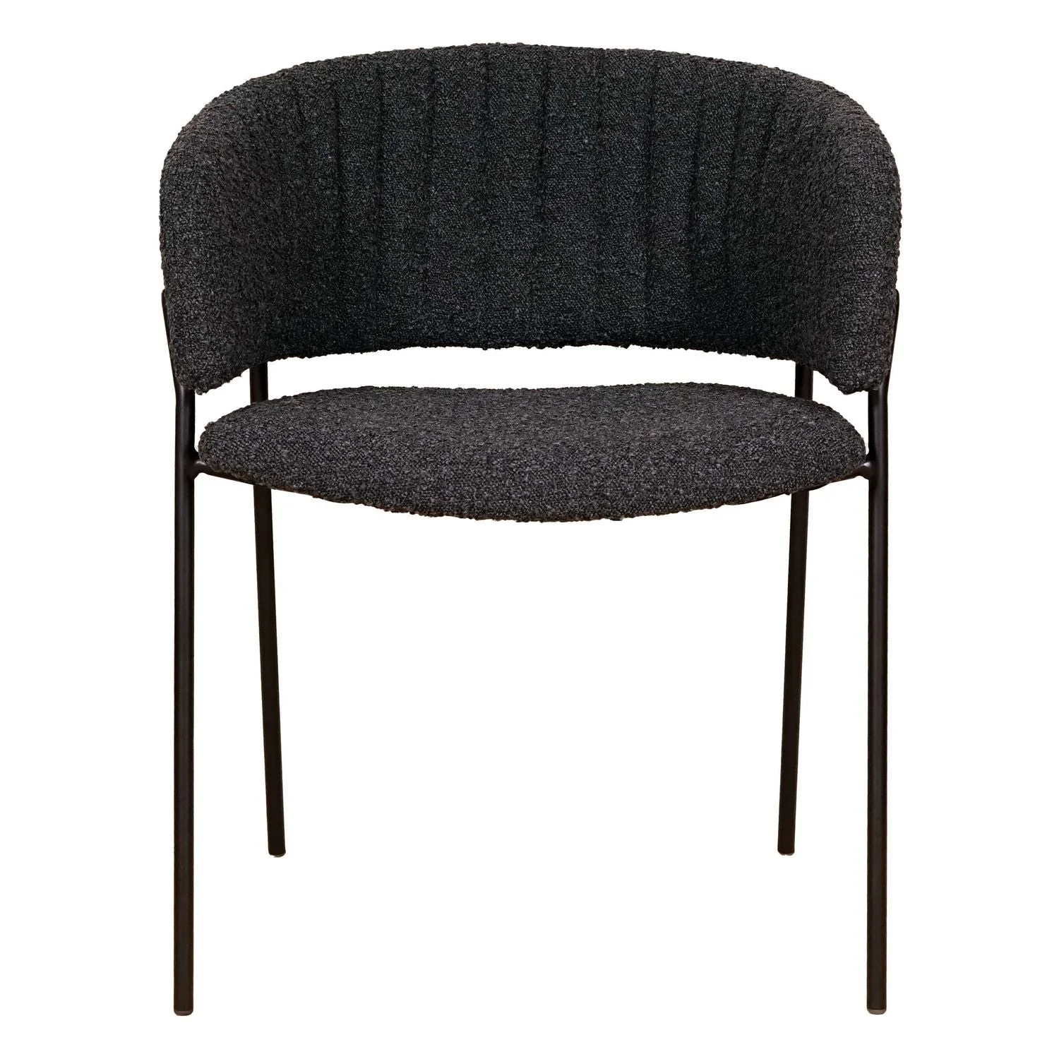 Emily Arm Chair - Black Boucle - Floor Stock