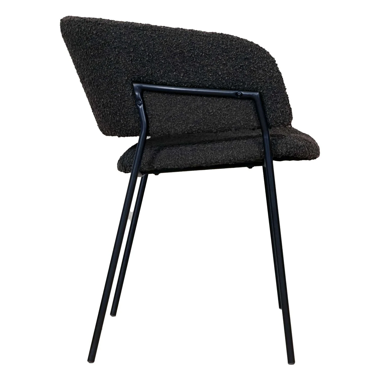 Emily Arm Chair - Black Boucle - Floor Stock - Image 3