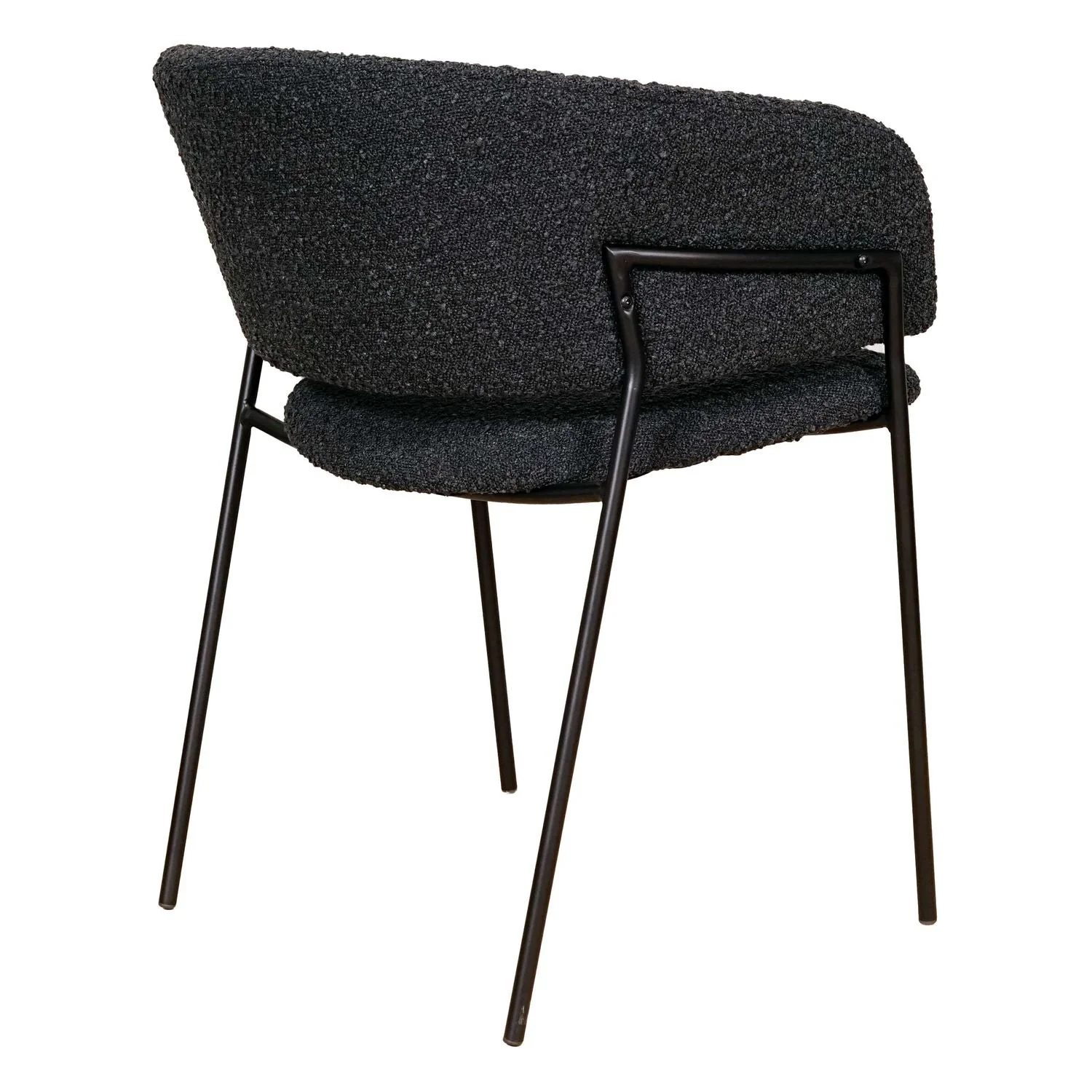 Emily Arm Chair - Black Boucle - Floor Stock - Image 4