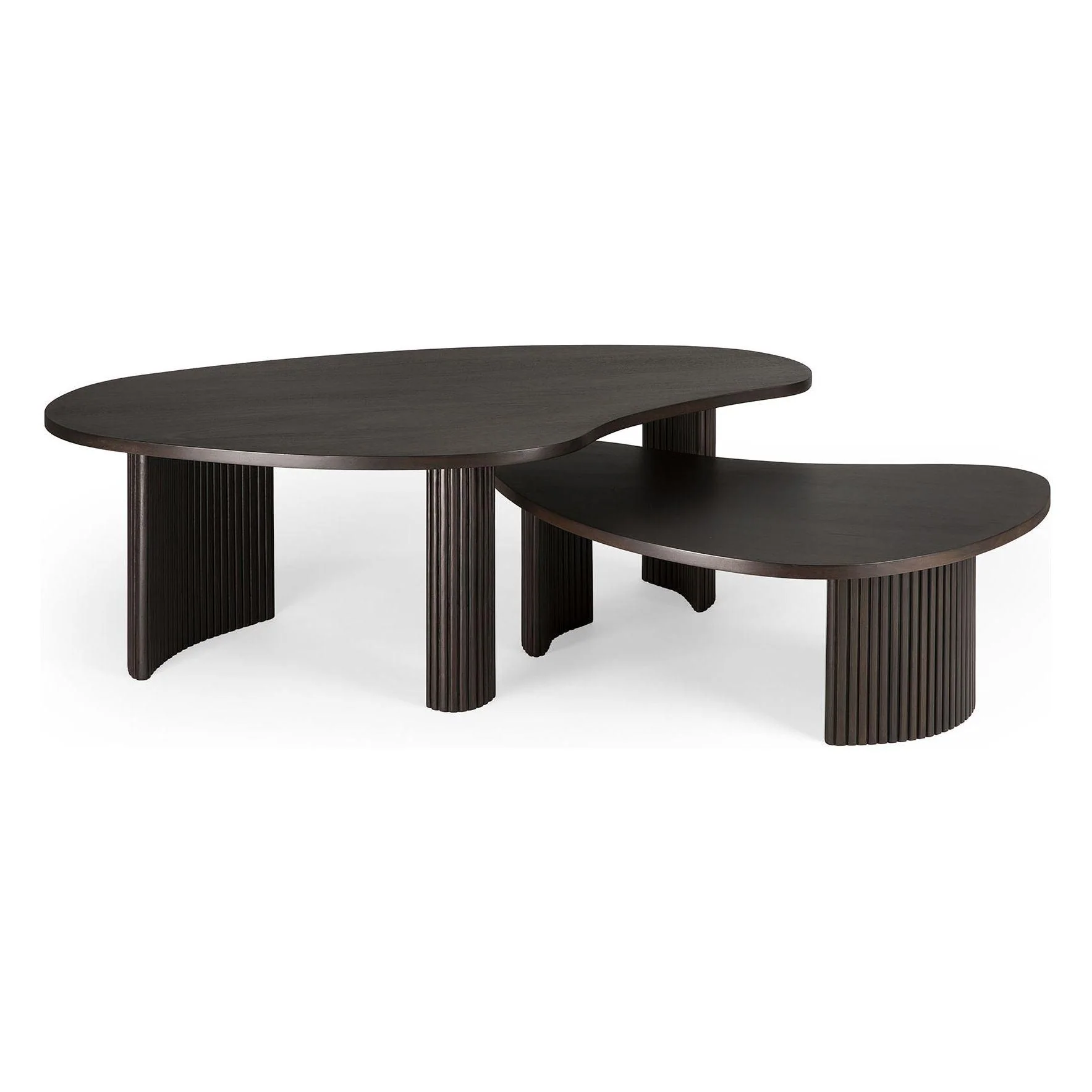 Ethnicraft Mahogany Boomerang Coffee Table - Image 8