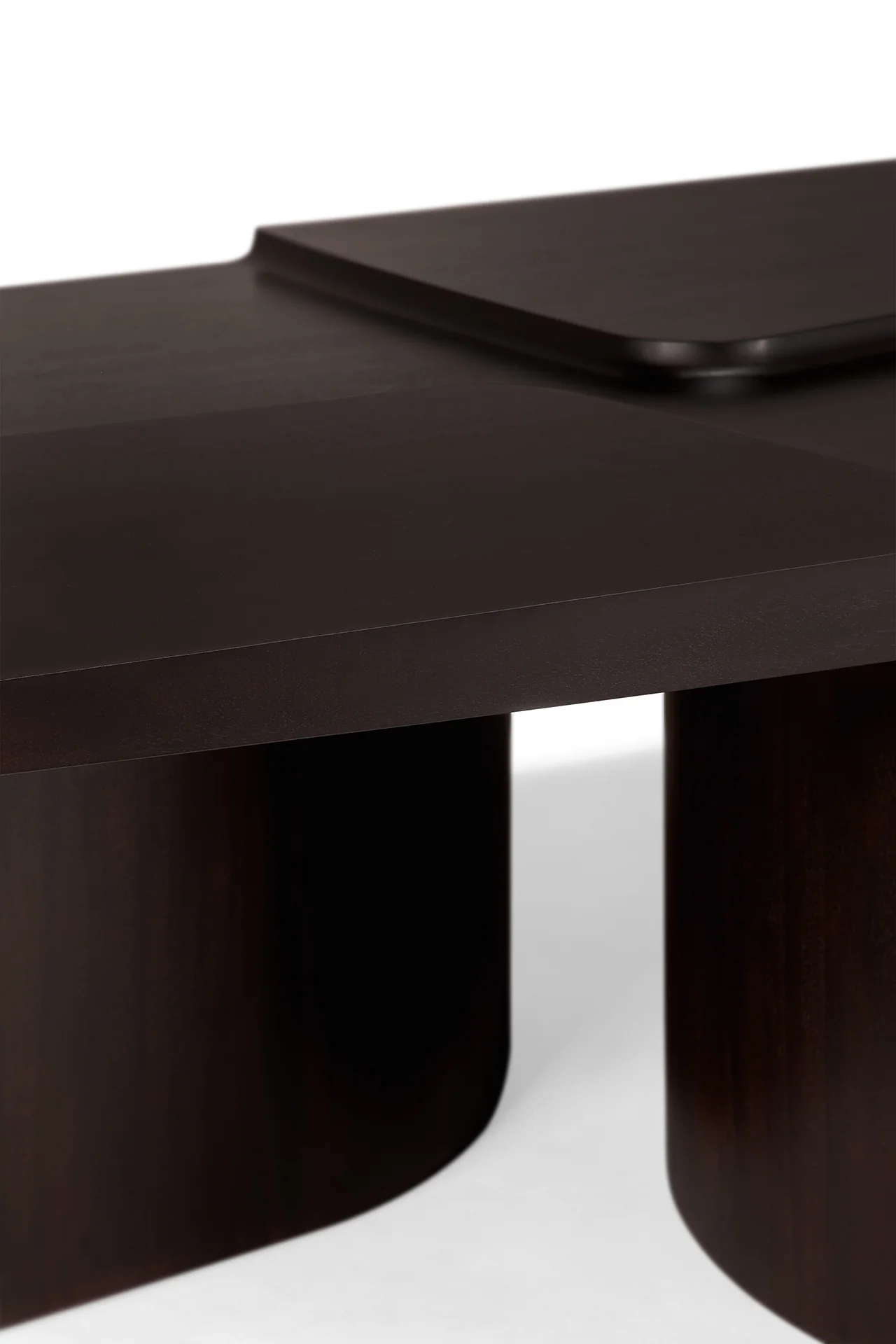 Ethnicraft Mahogany Brutalist Coffee Table - Image 4
