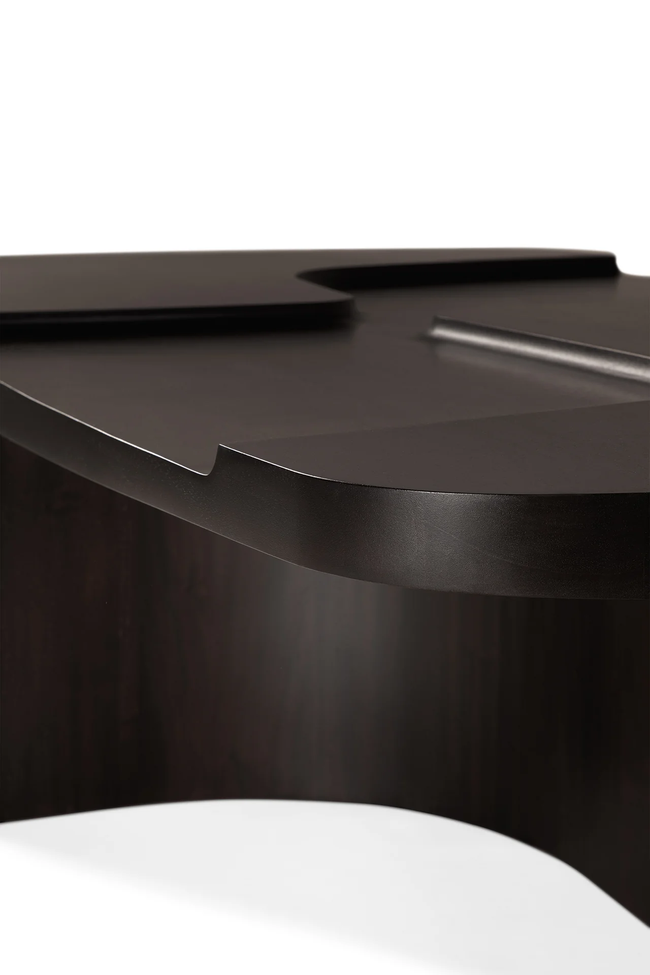 Ethnicraft Mahogany Brutalist Coffee Table - Image 5
