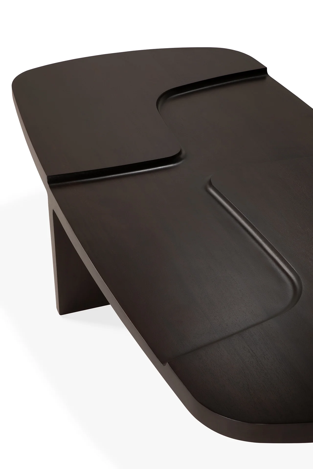 Ethnicraft Mahogany Brutalist Coffee Table - Image 7