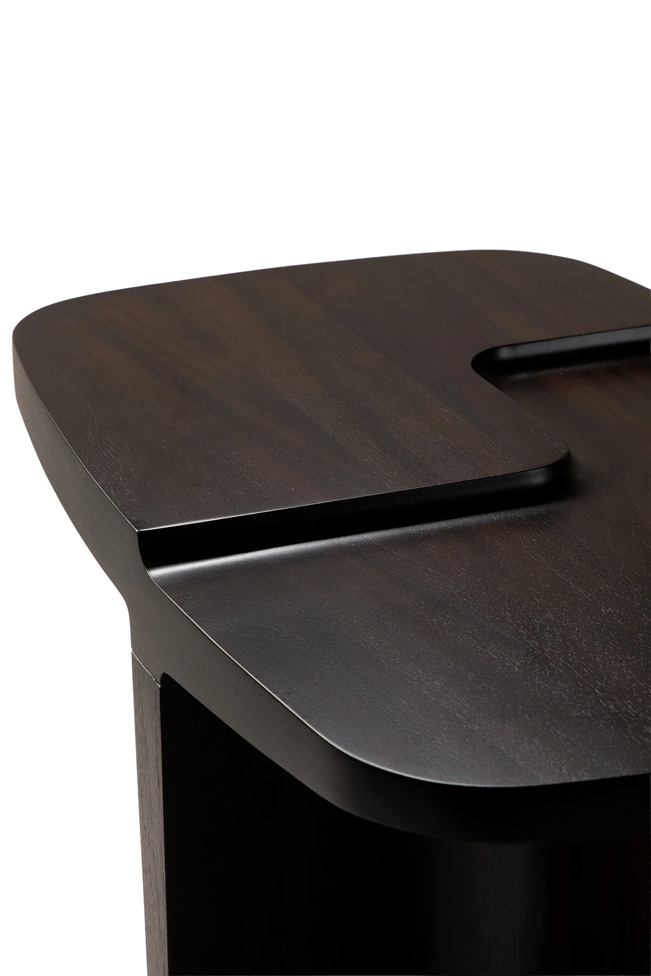 Ethnicraft Mahogany Brutalist Side Table - Image 4