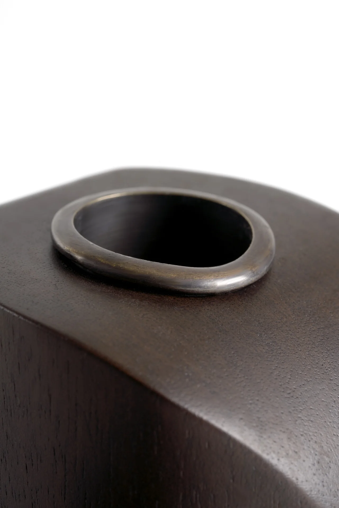 Ethnicraft Mahogany PI Candle Holders - Set of 3 - Image 5