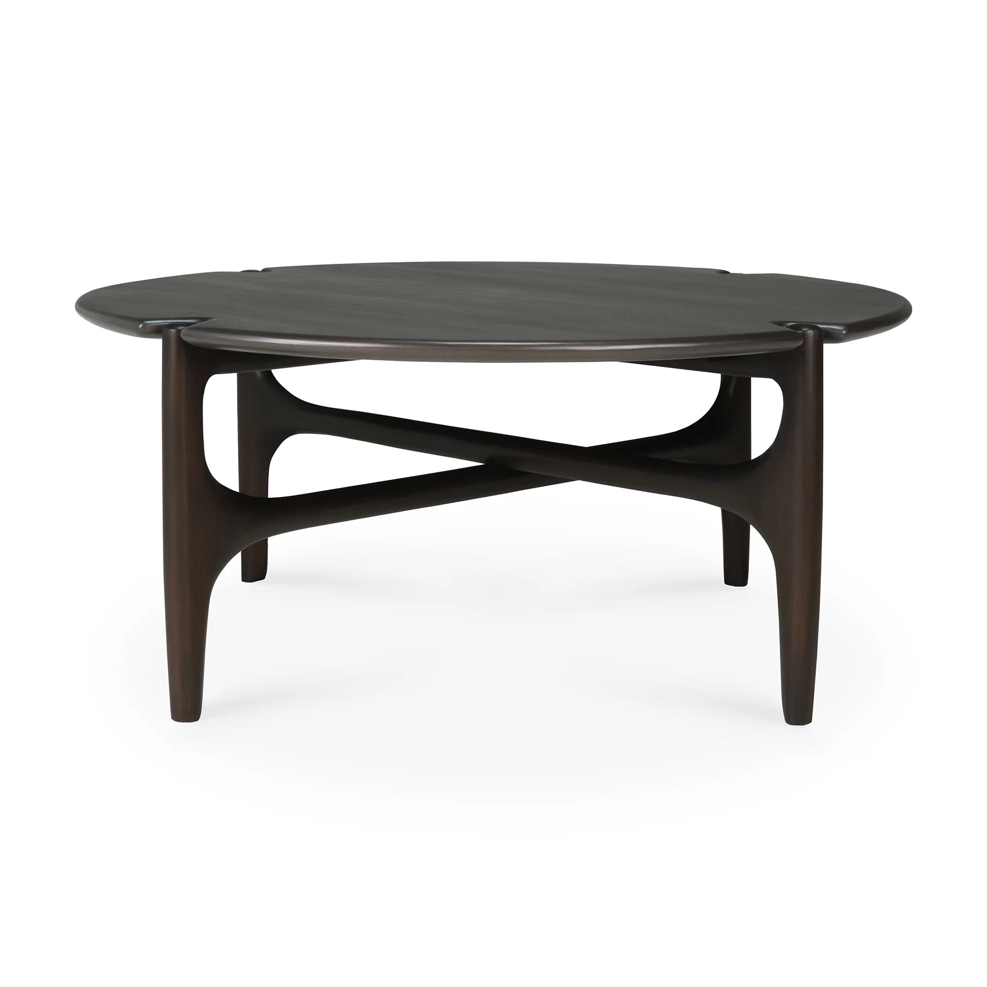 Ethnicraft Mahogany PI Round Coffee Table - Image 3
