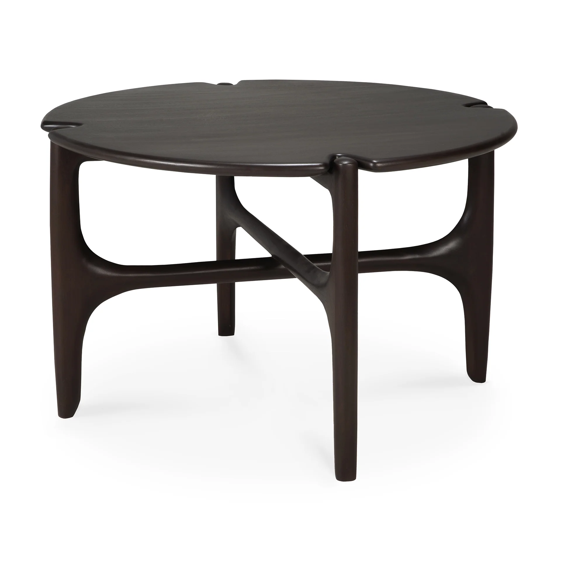 Ethnicraft Mahogany PI Round Coffee Table - Image 4
