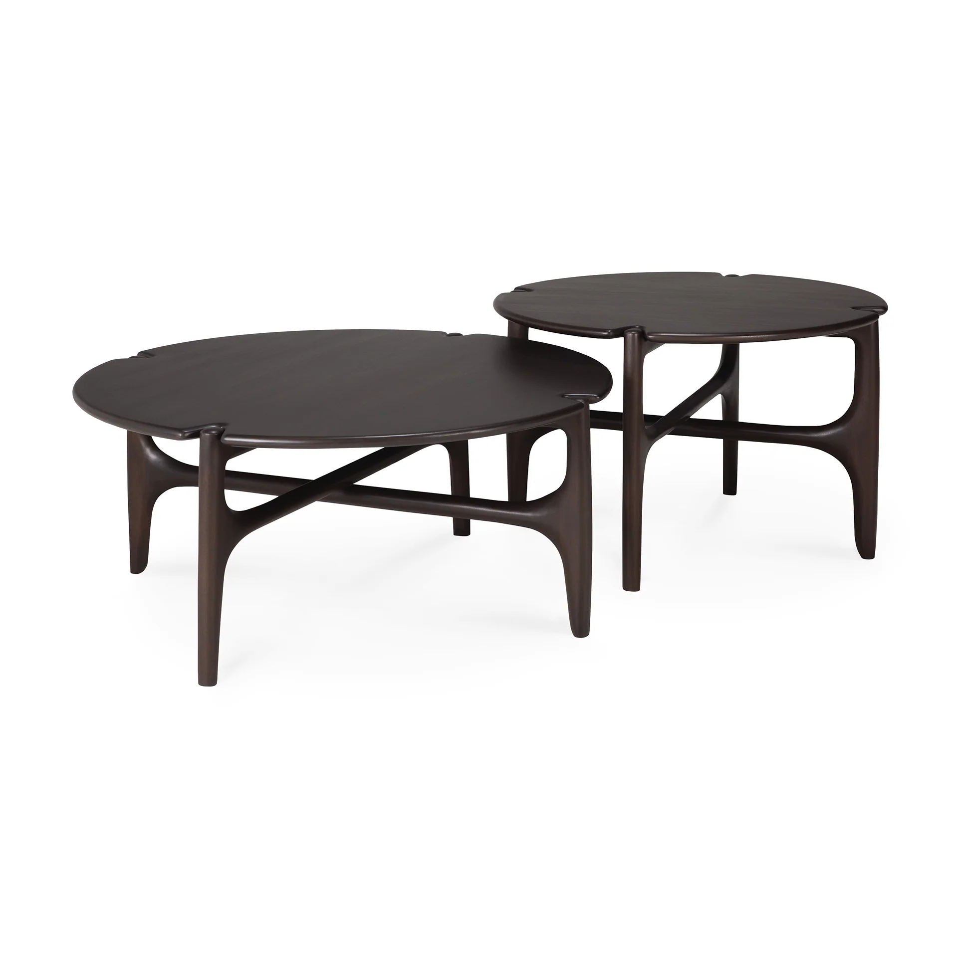 Ethnicraft Mahogany PI Round Coffee Table - Image 6