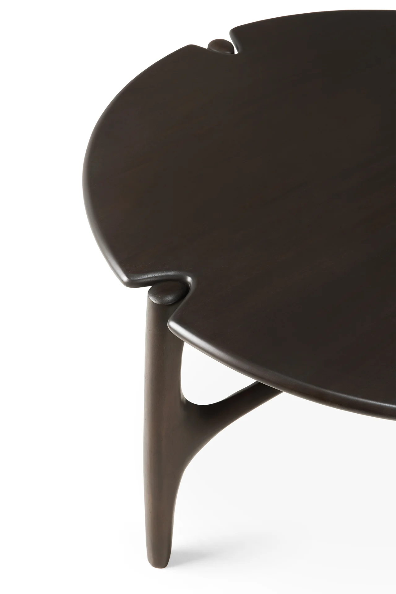 Ethnicraft Mahogany PI Round Coffee Table - Image 8