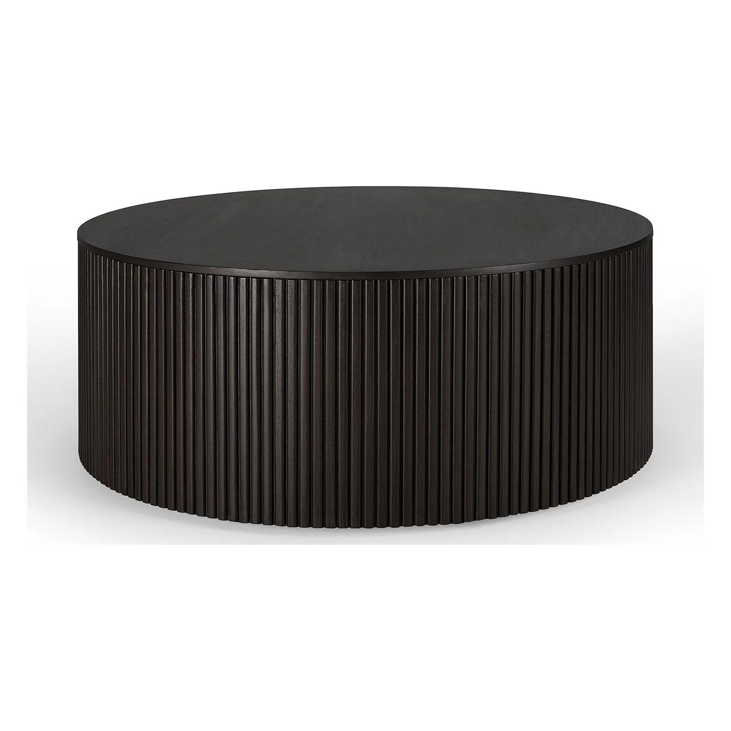 Ethnicraft Mahogany Roller Max Round Coffee Table - Image 3