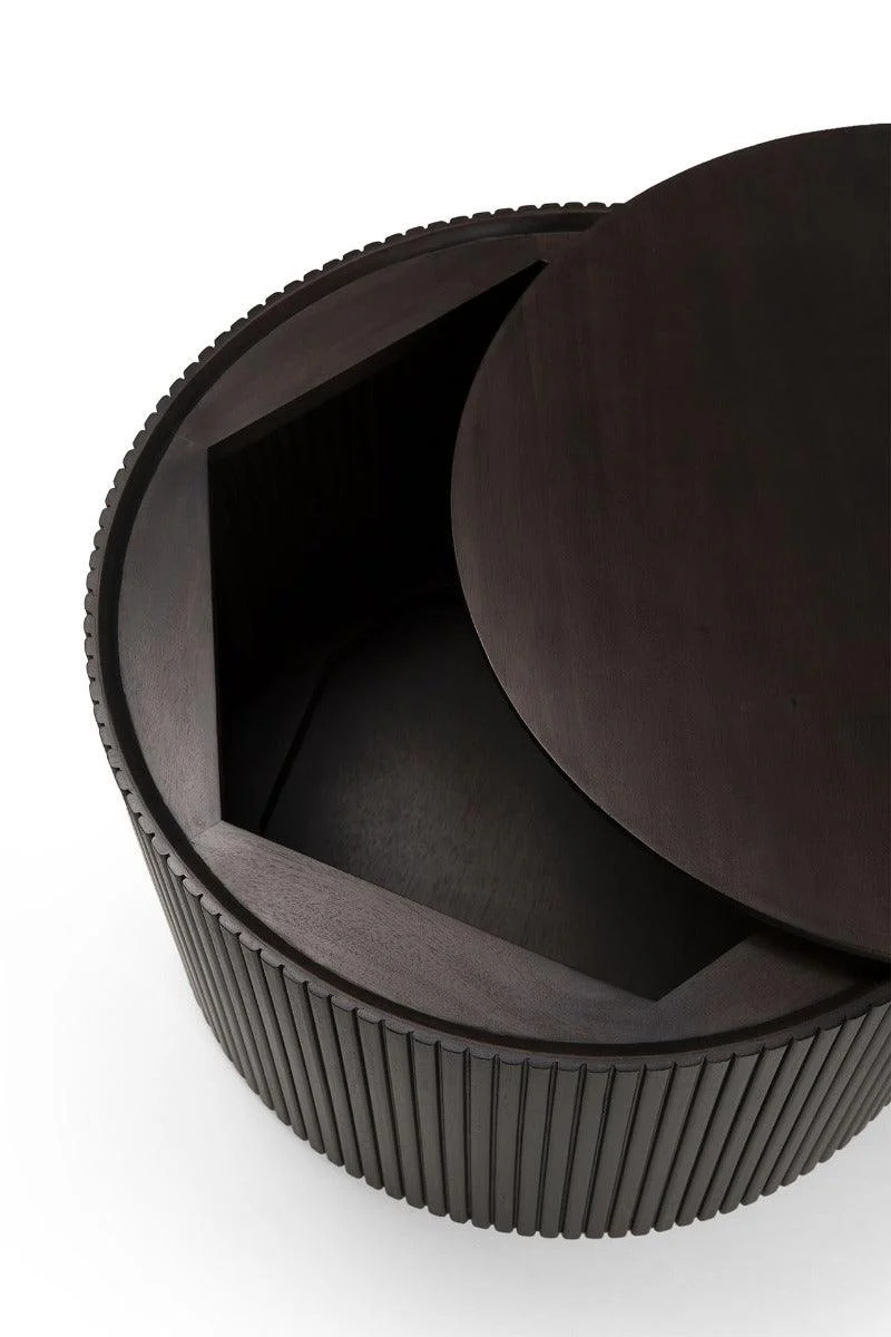 Ethnicraft Mahogany Roller Max Round Side Table - Image 4