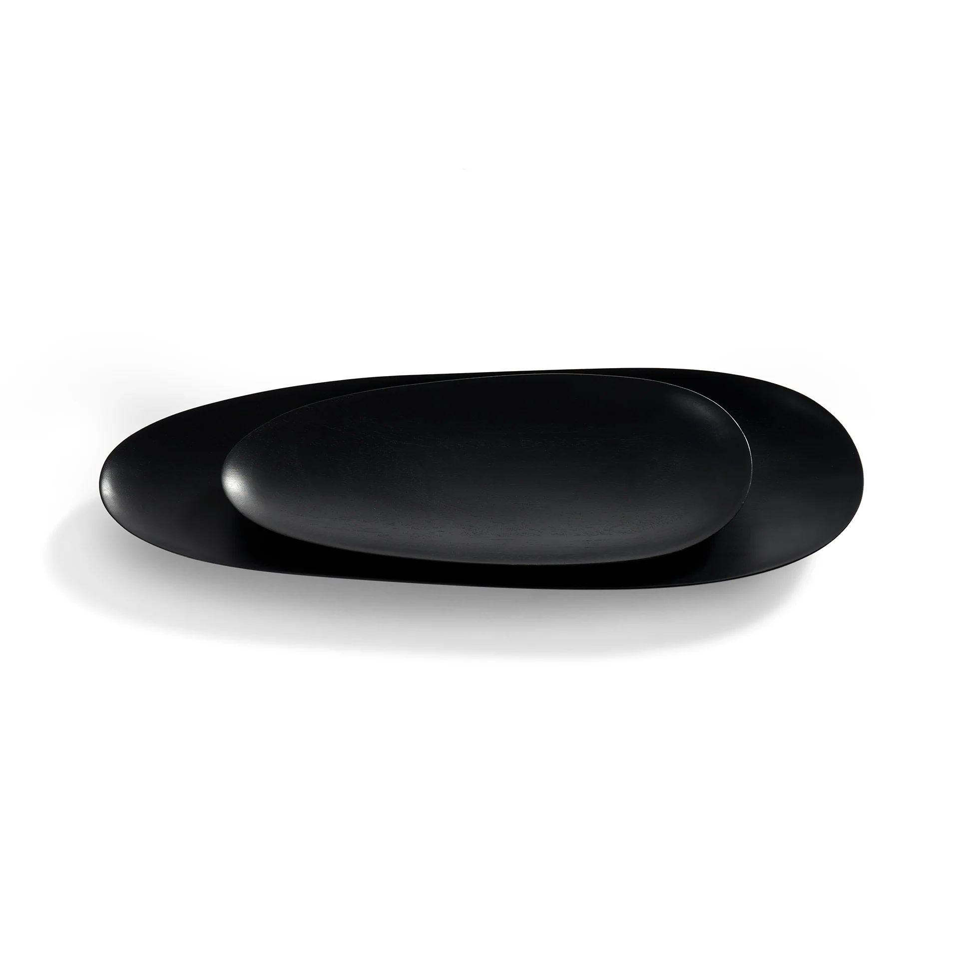 Ethnicraft Mahogany Thin Oval Boards - Set of 2 - Image 2