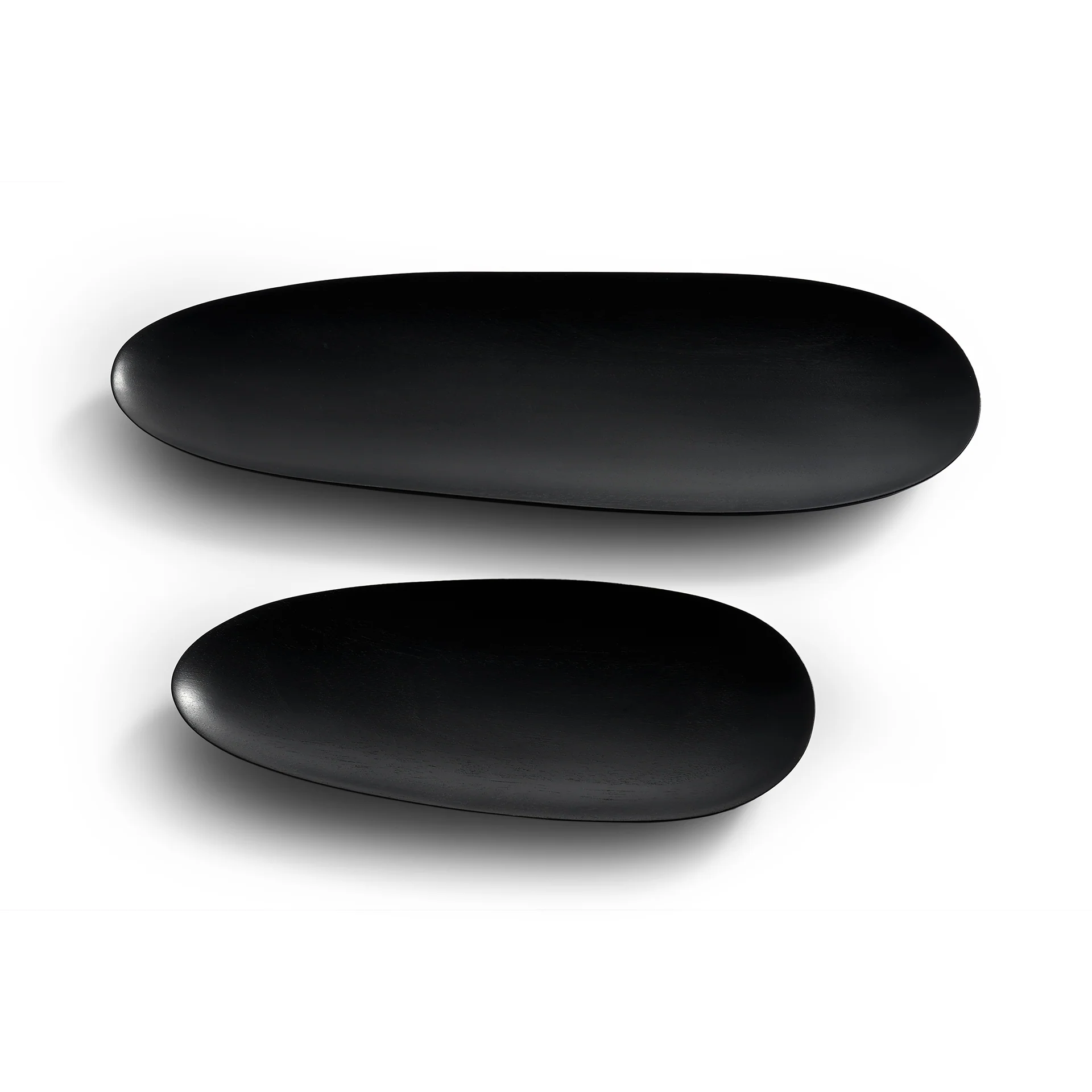 Ethnicraft Mahogany Thin Oval Boards - Set of 2 - Image 3